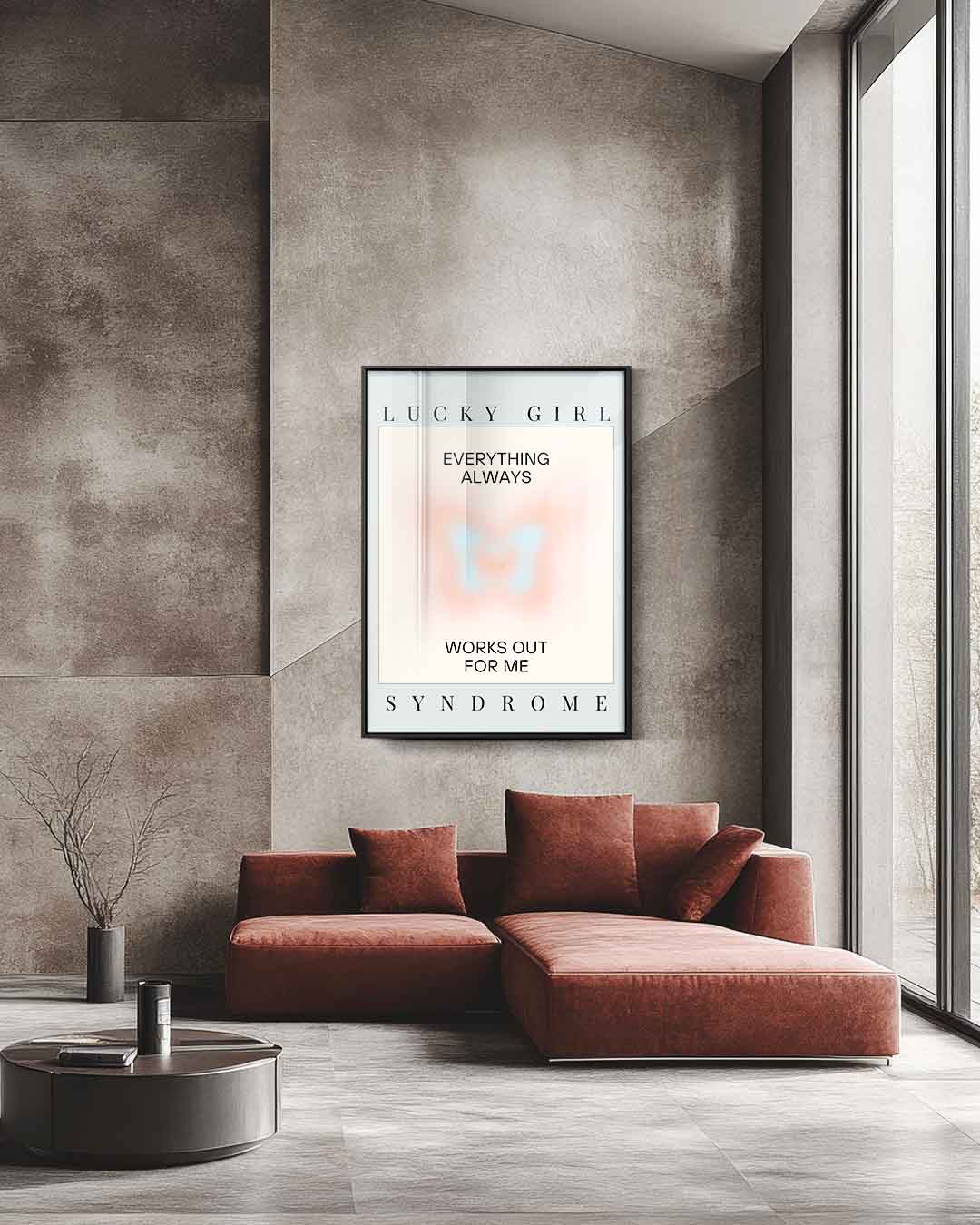 Lucky Girl Syndrome Poster Kunstwerk-canvas-dibond-plexiglas-wanddecoratie-WallArtistic