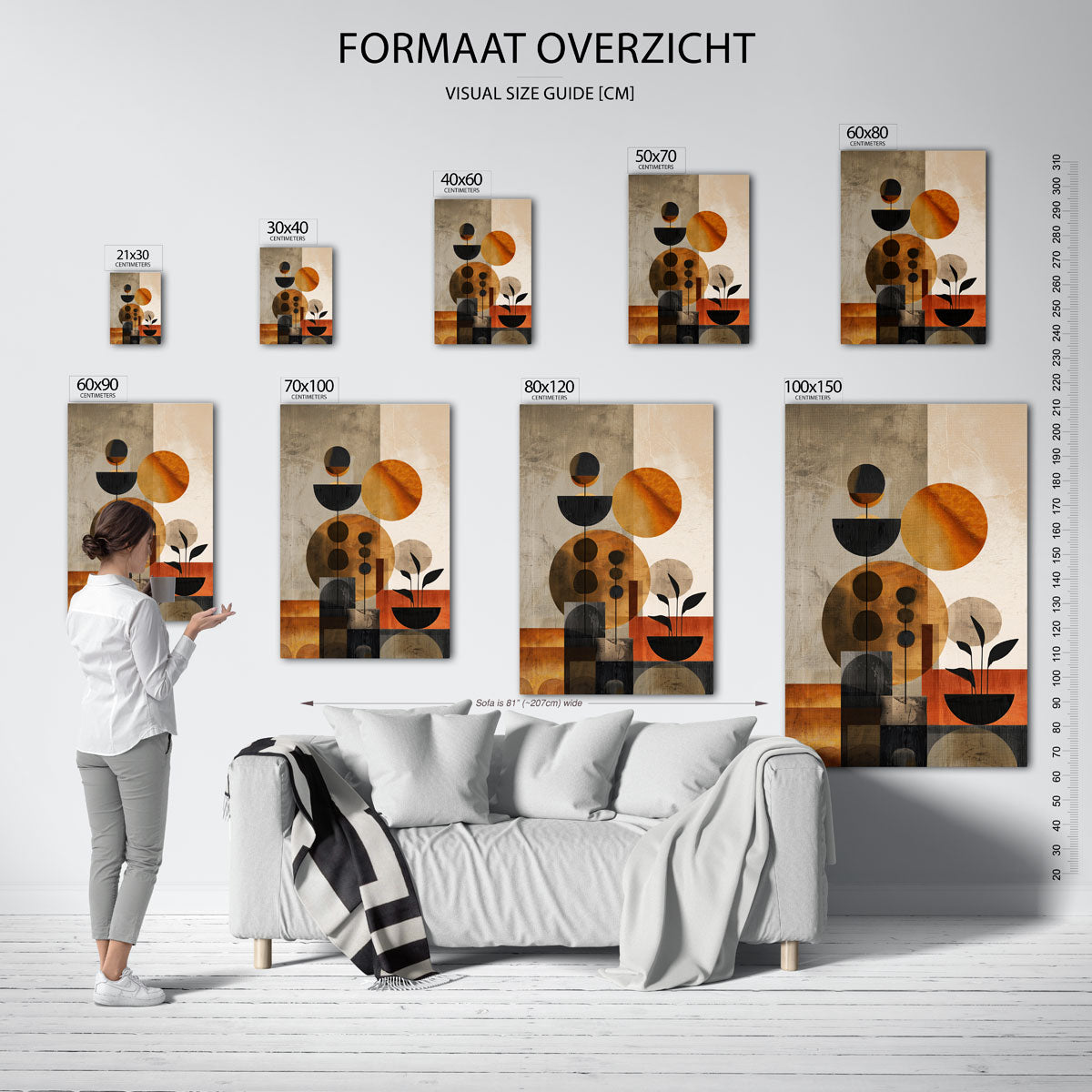 Abstracte vormen Poster