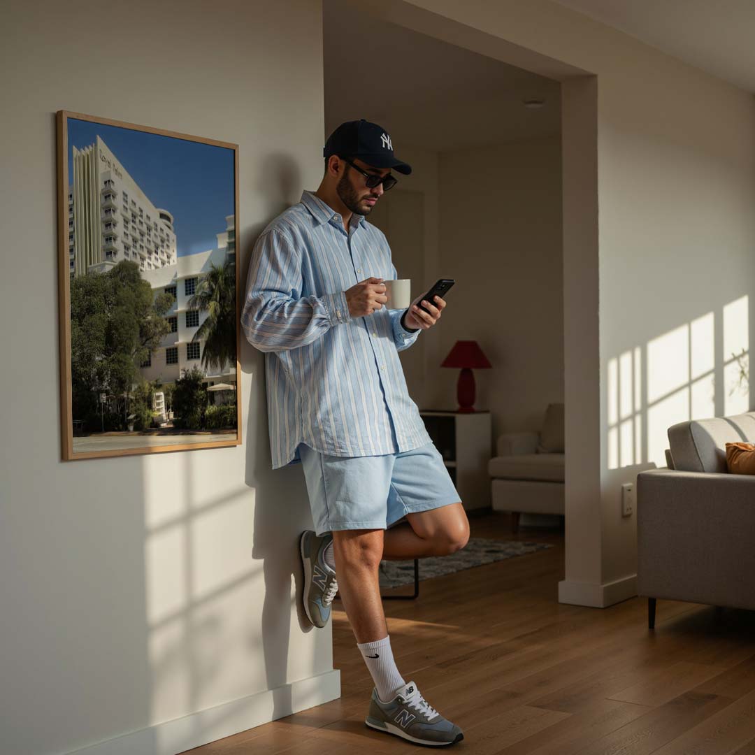 Zonnig Miami Art Deco Poster-WallArtistic