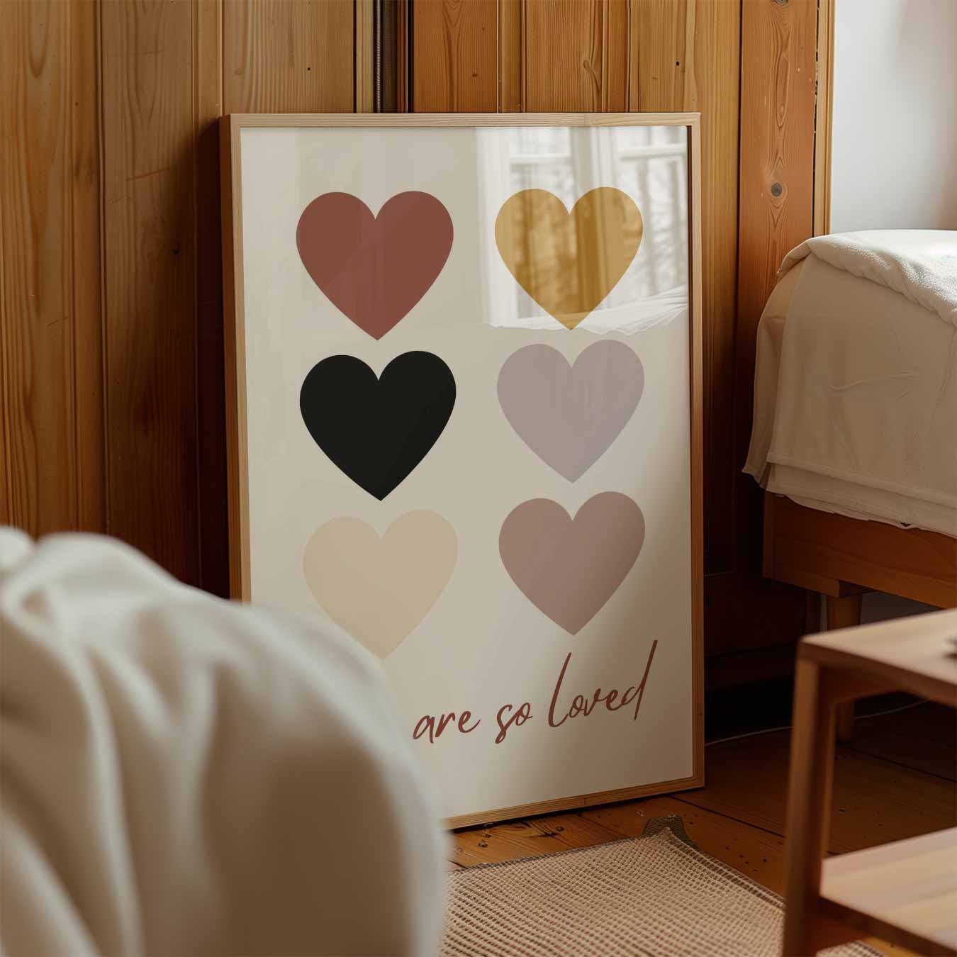 Warme Hartjes Poster-WallArtistic