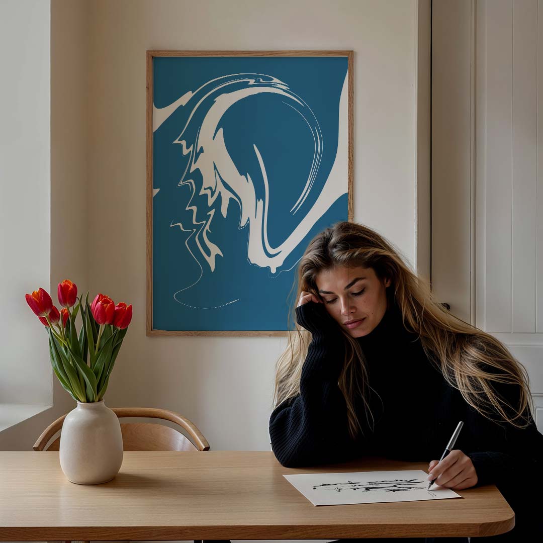 Abstracte Golf Kunstposter-WallArtistic