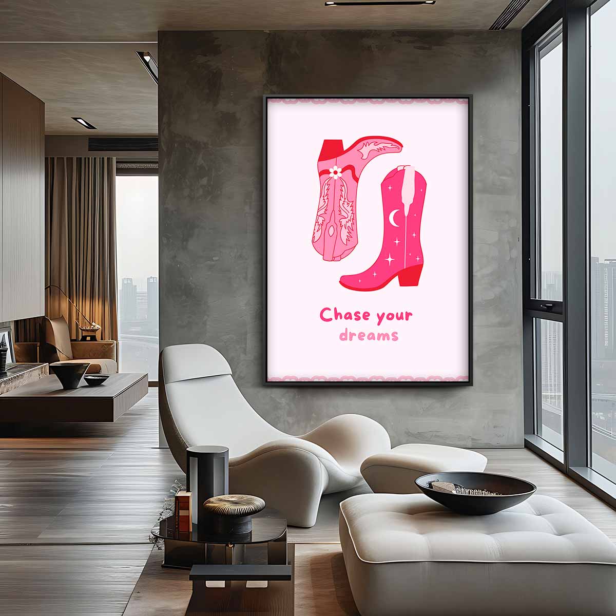 Cowboydromen Wanddecoratie Kunstwerk-canvas-dibond-plexiglas-wanddecoratie-WallArtistic