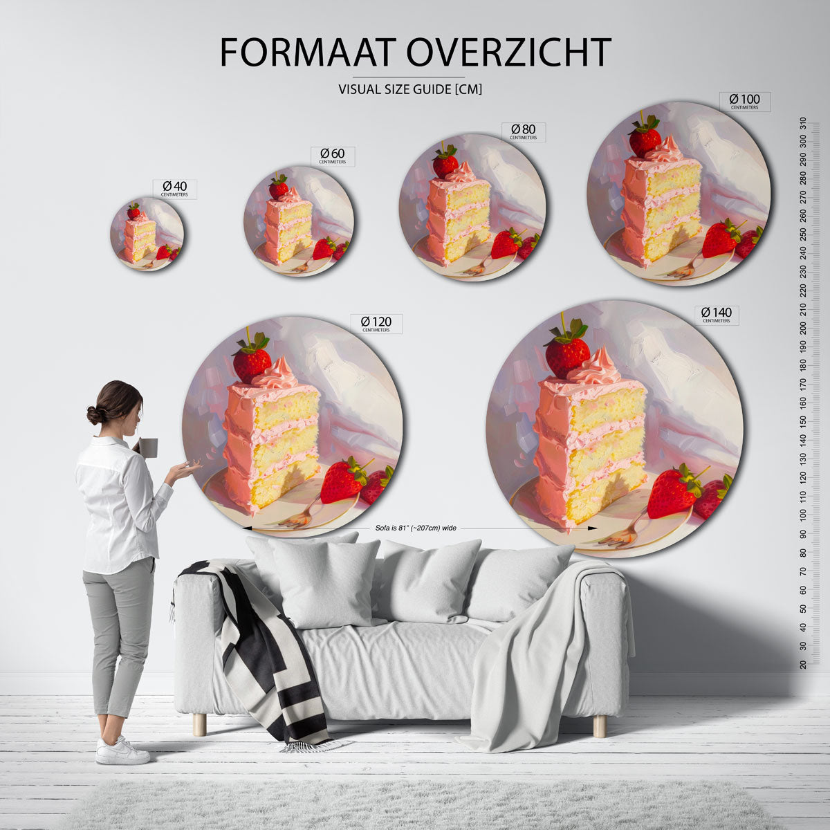 Aardbeientaart Muurcirkel