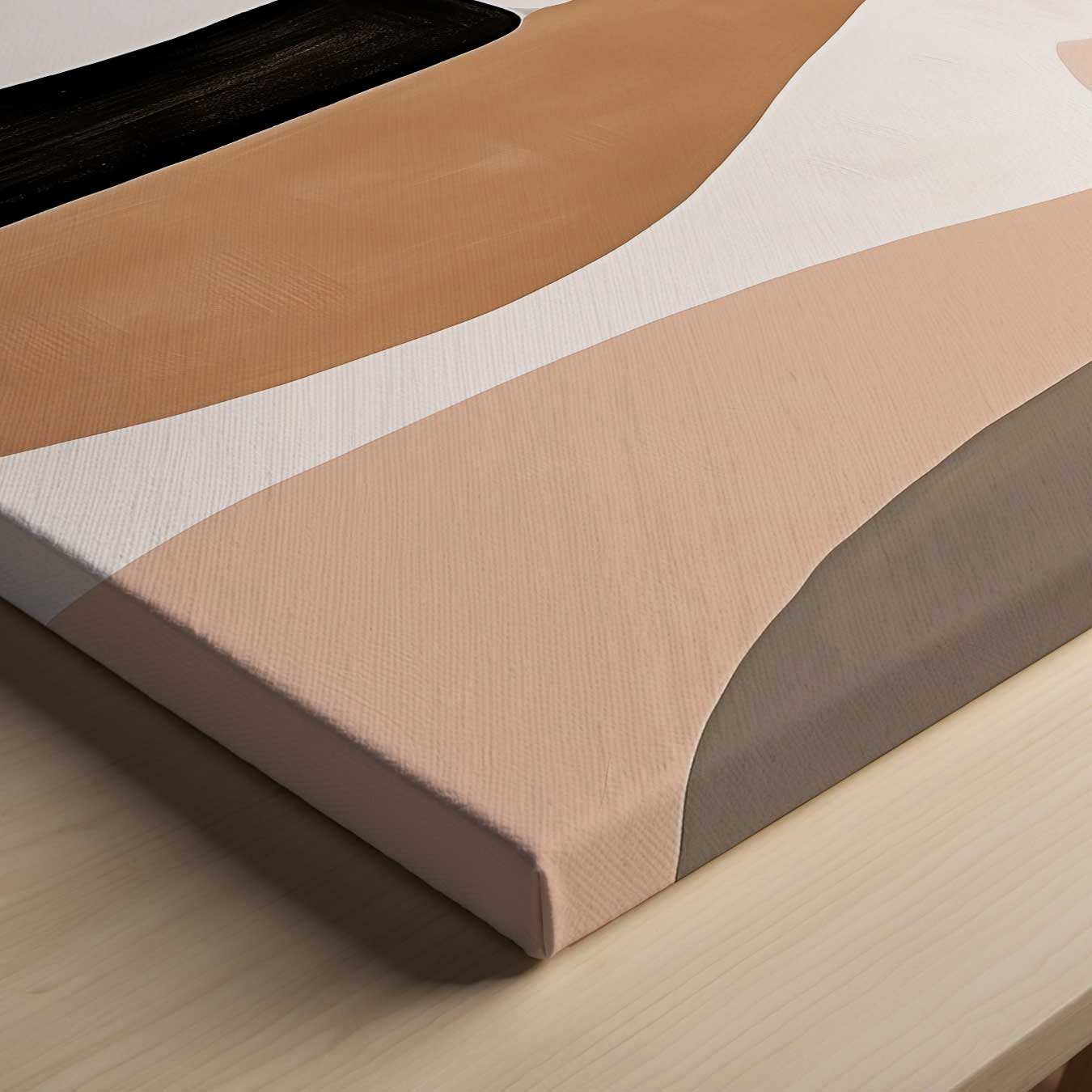 Aardse Abstractie Kunstwerk-canvas-dibond-plexiglas-wanddecoratie-WallArtistic