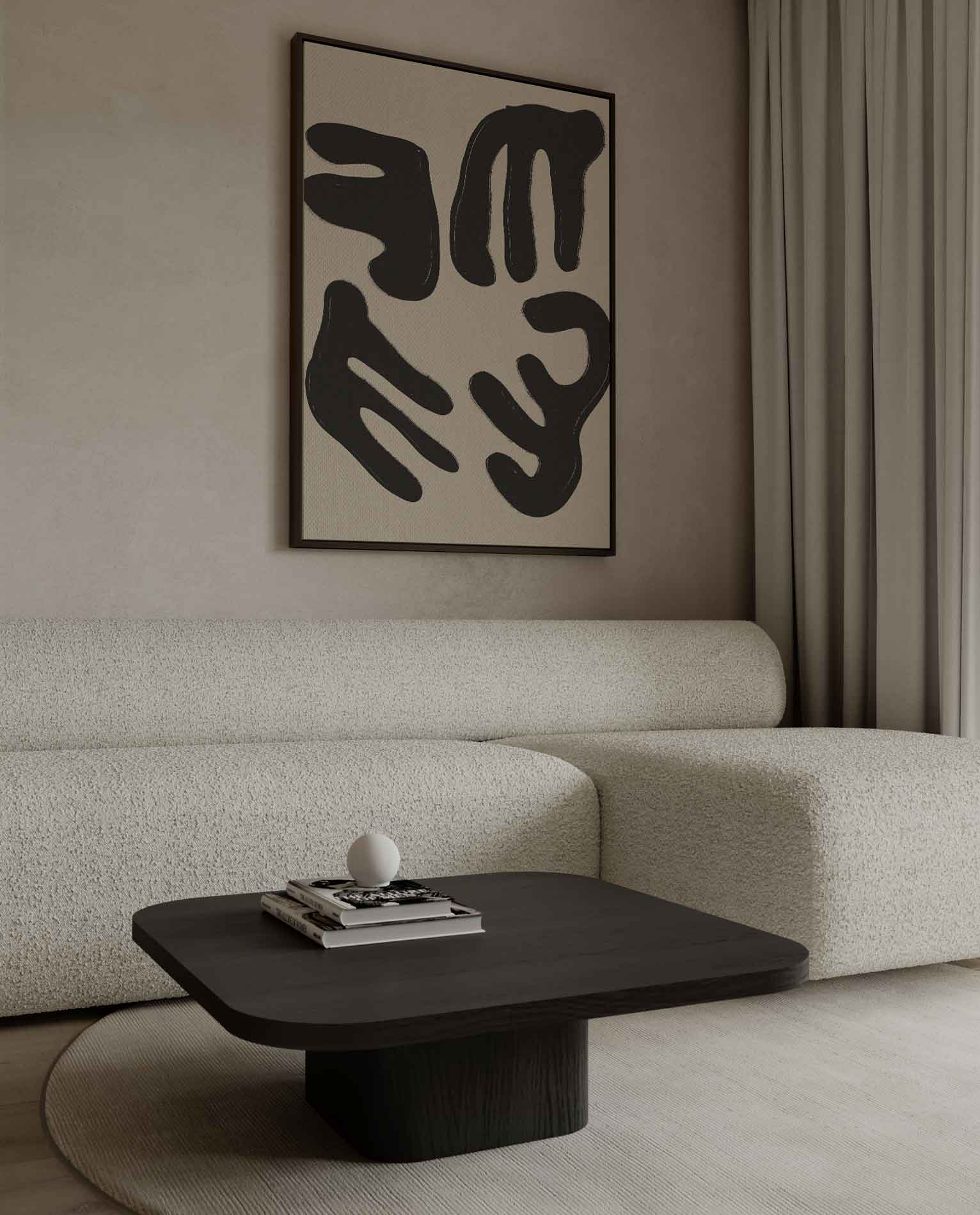 Vormen van Verbinding Kunstwerk-canvas-dibond-plexiglas-wanddecoratie-WallArtistic
