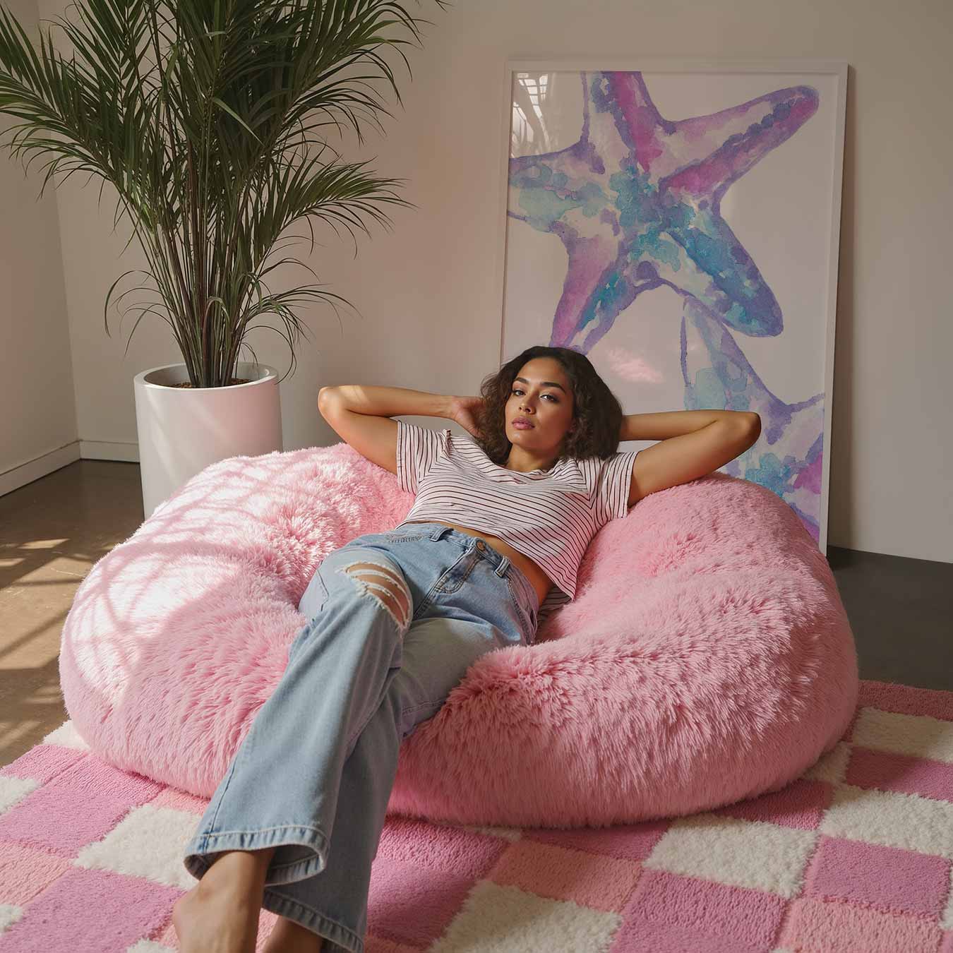 Paarse Zeesterren Poster-WallArtistic