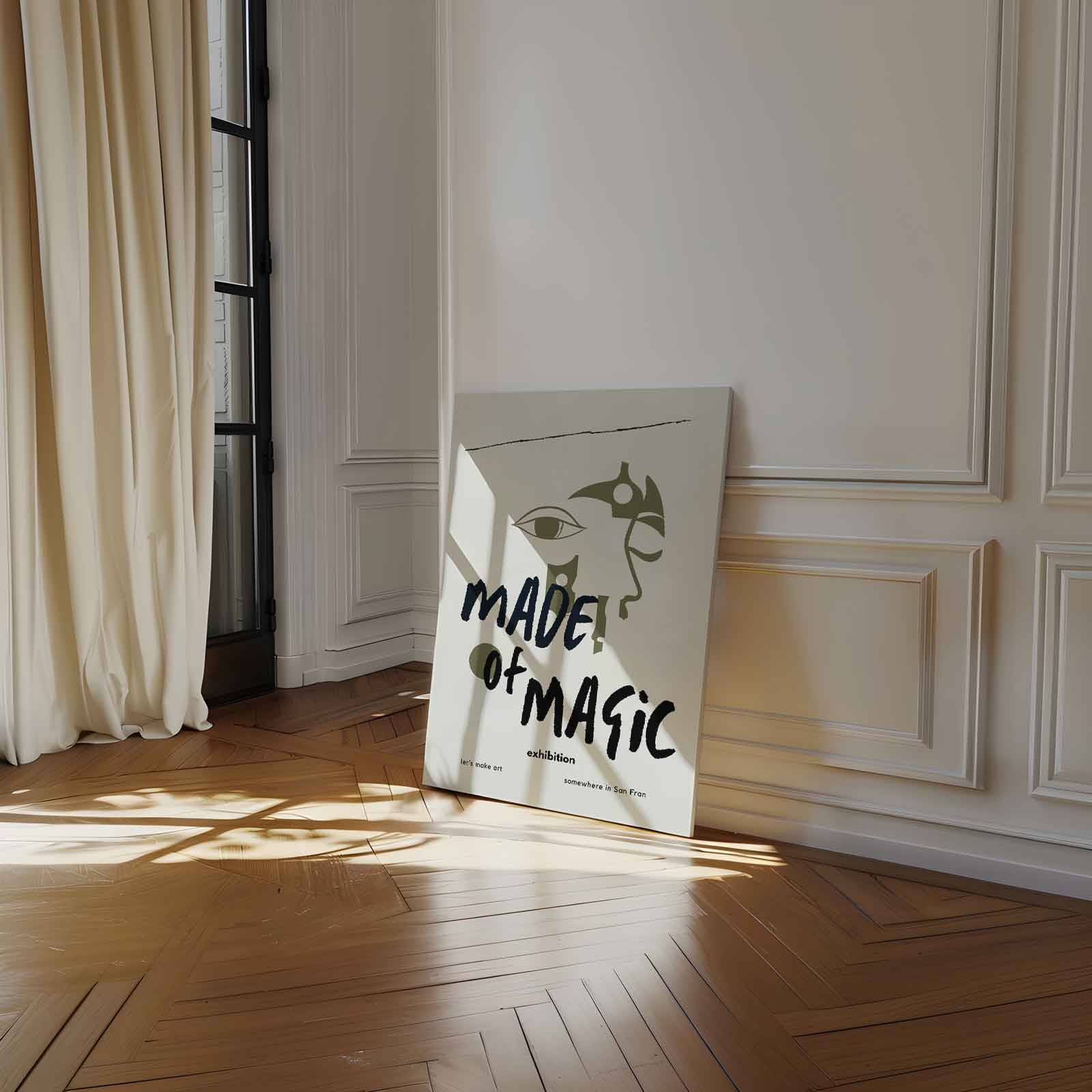 Made of Magic kunsttentoonstelling poster