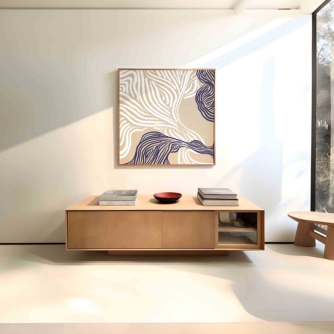 Golvende lijnen Poster