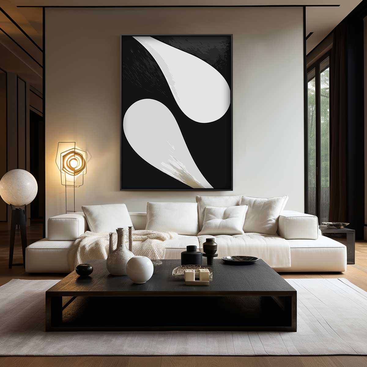 Vloeiende Stroom Kunstwerk-canvas-dibond-plexiglas-wanddecoratie-WallArtistic