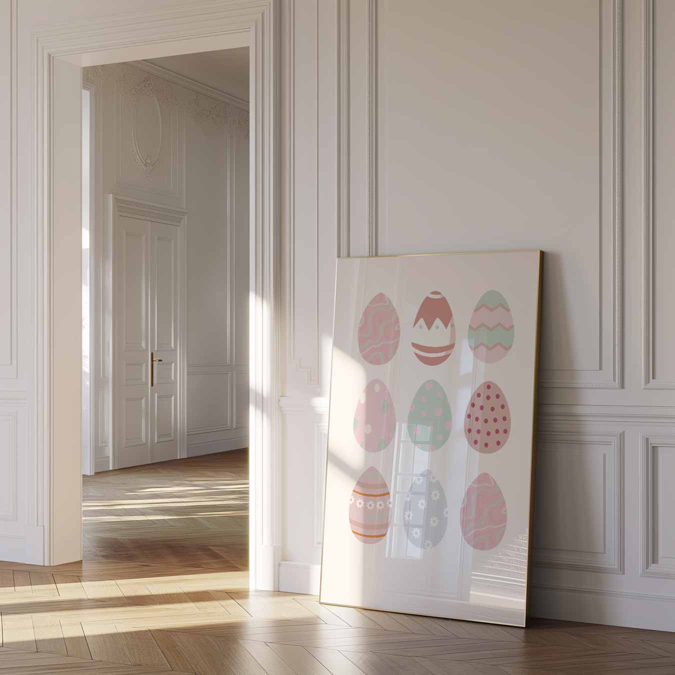 Pastel Paaseieren Poster