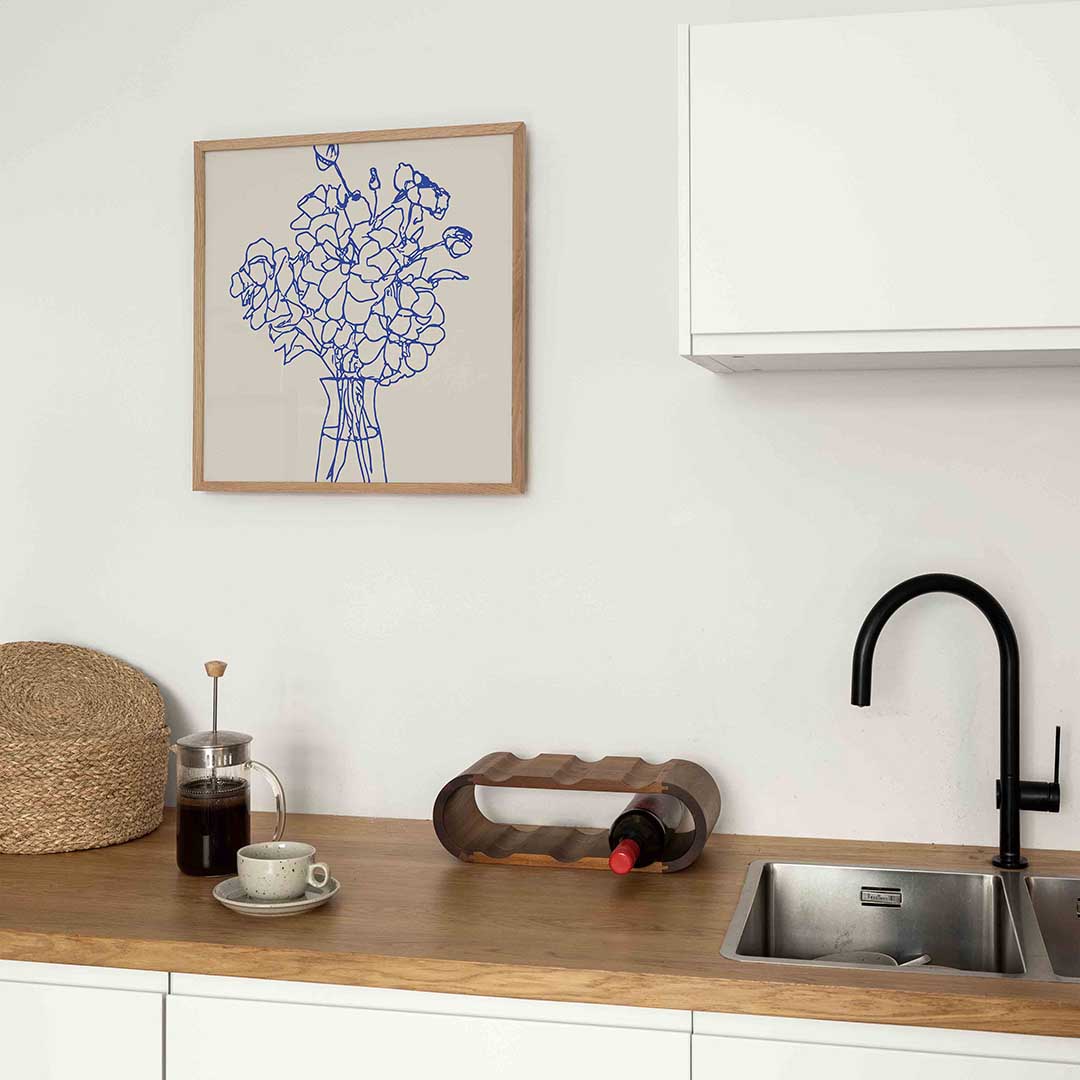 Bloemen in vaas Poster