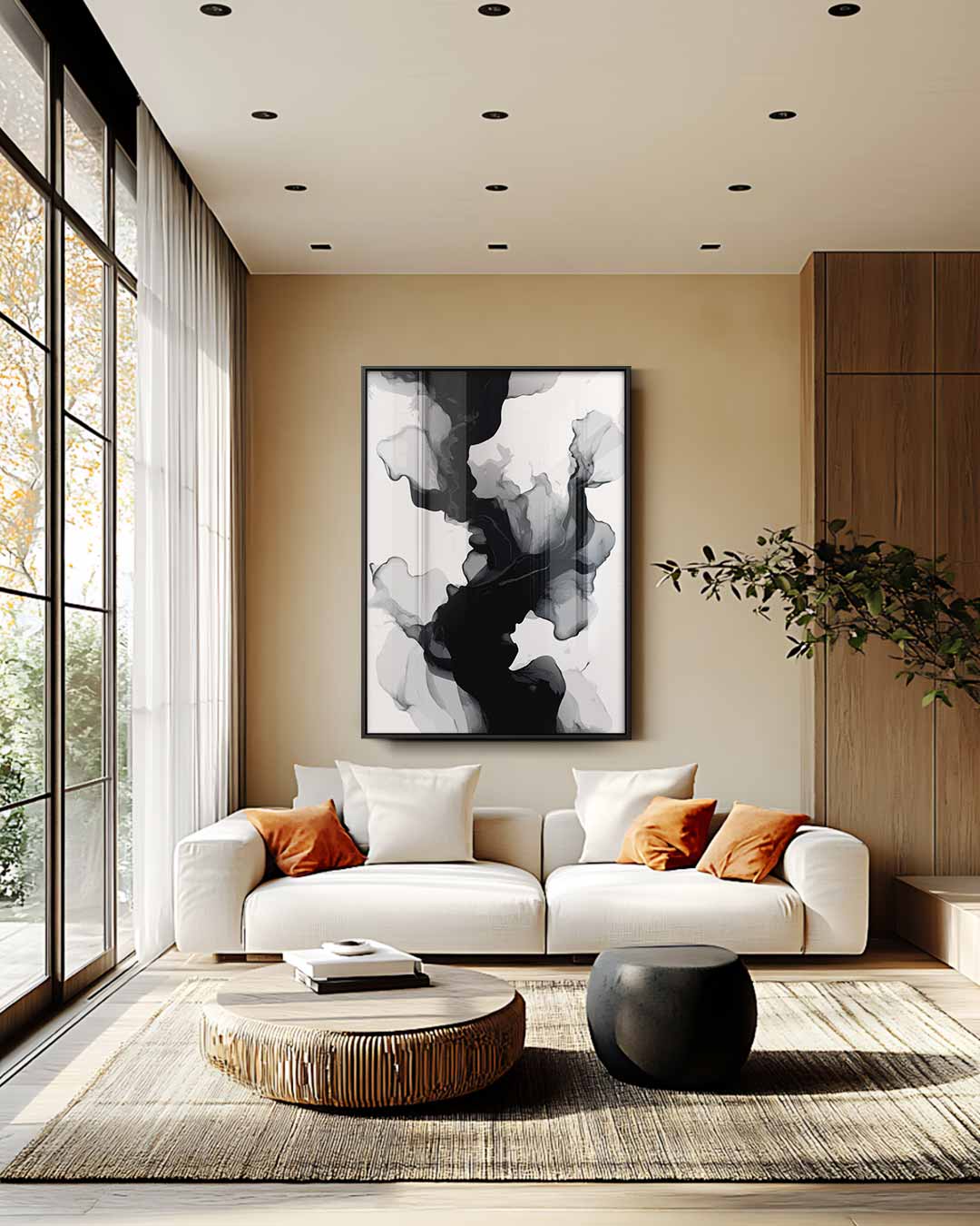 Mystieke Wolken in Beweging Kunstwerk-canvas-dibond-plexiglas-wanddecoratie-WallArtistic