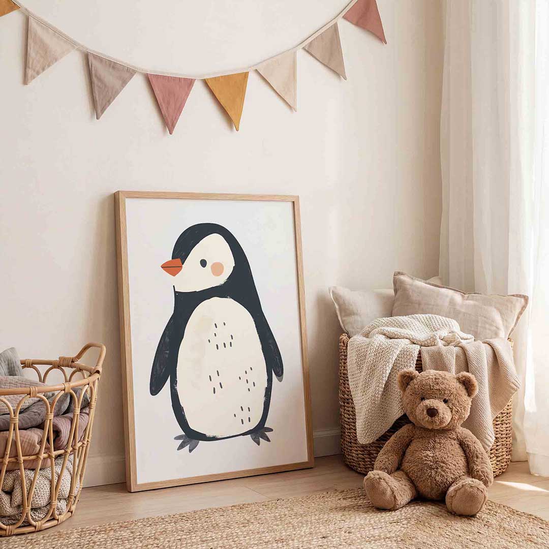 Schattige pinguïn Poster