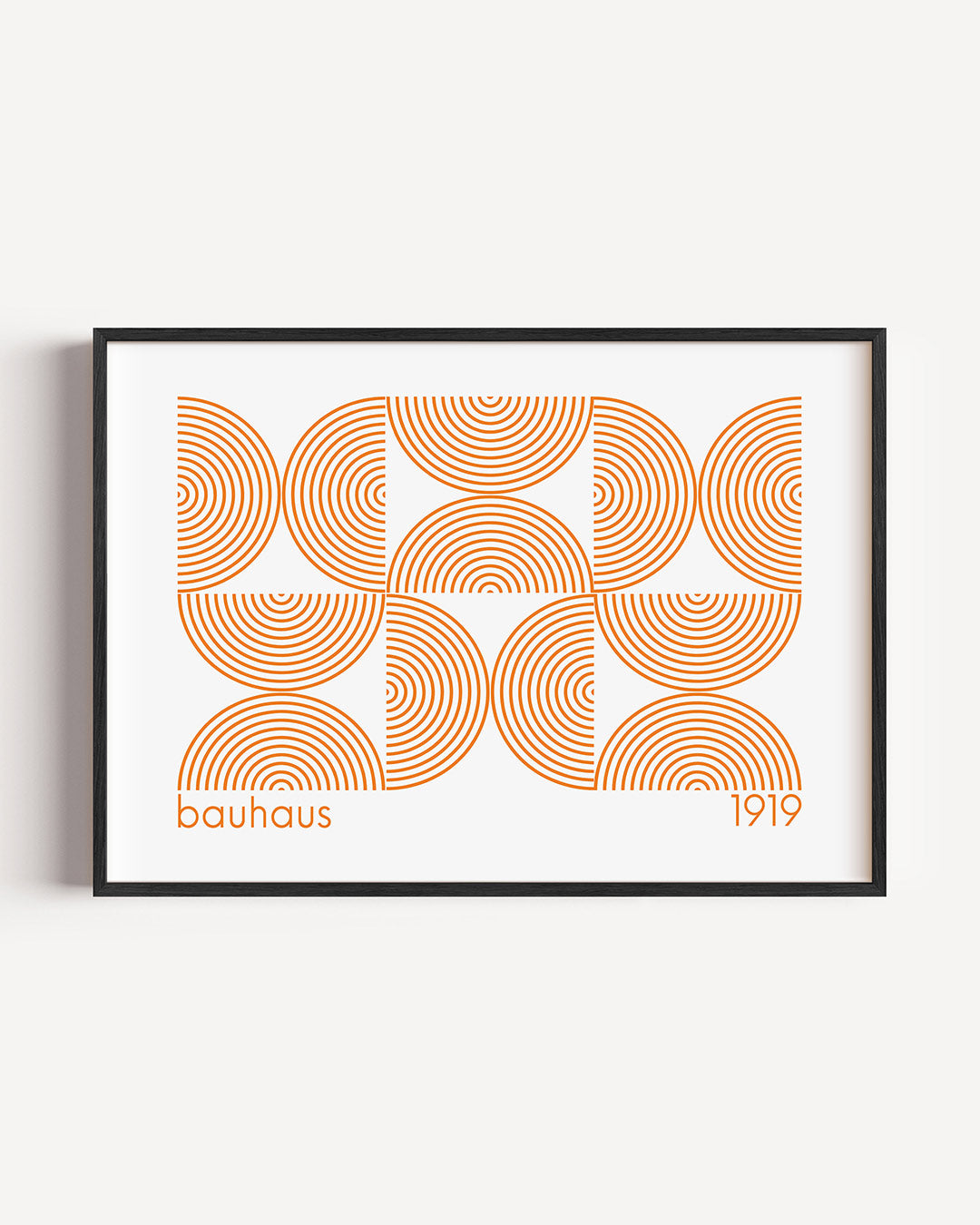 Cirkelpatroon en lijnen Poster