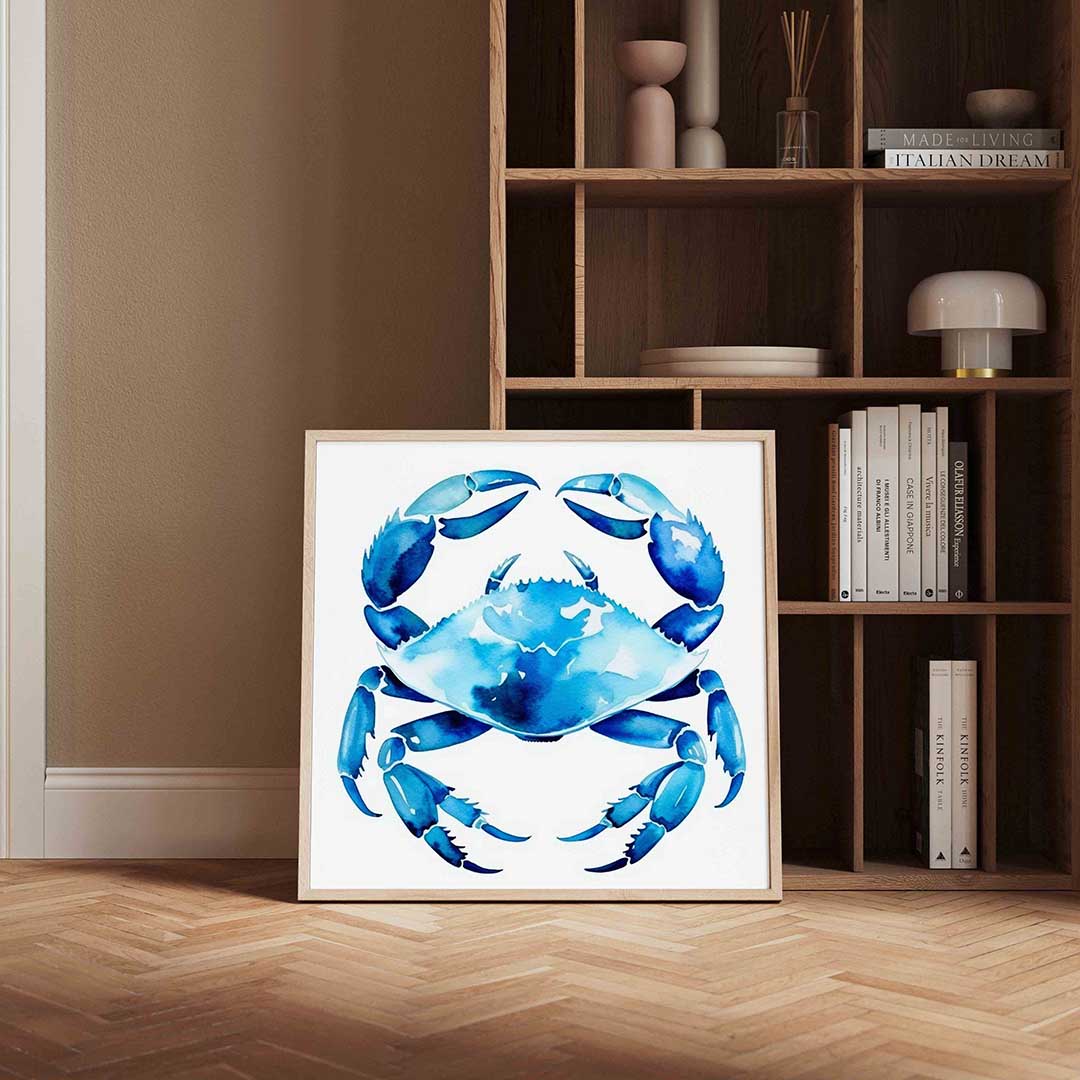 Blauwe krab Poster