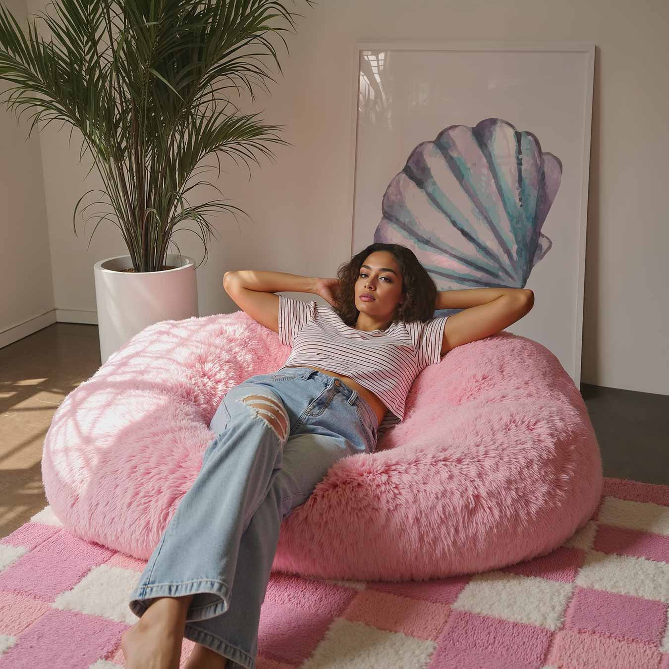 Pastelkleurige Schelp Poster-WallArtistic