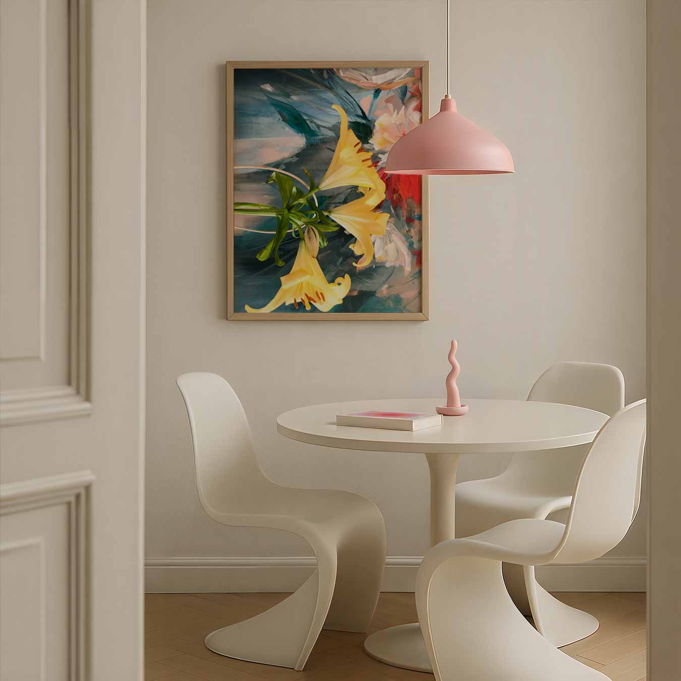 Elegante Bloemenschilderij Poster