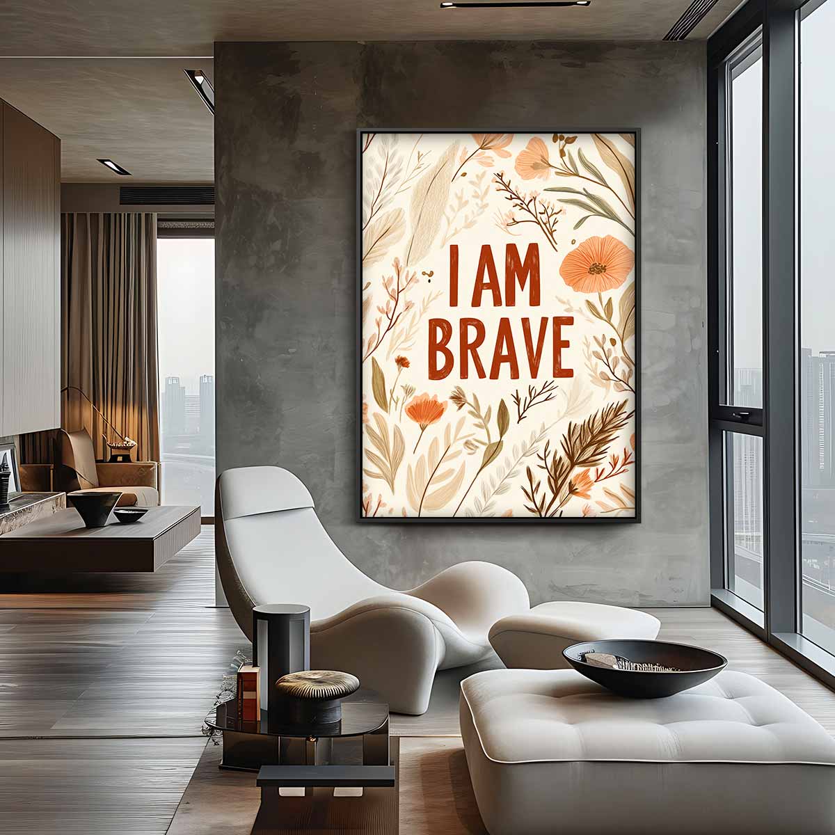 Dapper Bloemenschilderij Kunstwerk-canvas-dibond-plexiglas-wanddecoratie-WallArtistic
