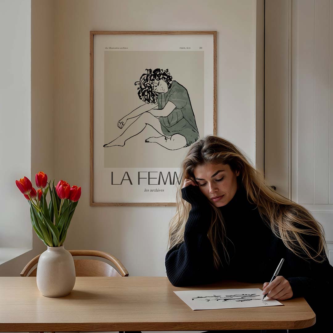 Elegante La Femme Poster-WallArtistic