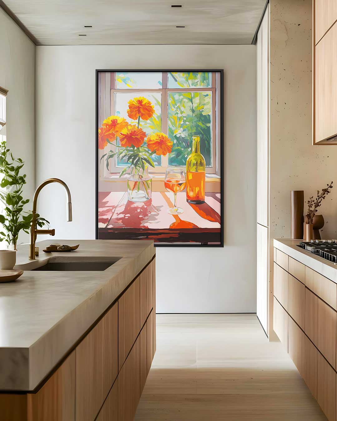 Fleurige Zomermiddag Kunstwerk-canvas-dibond-plexiglas-wanddecoratie-WallArtistic