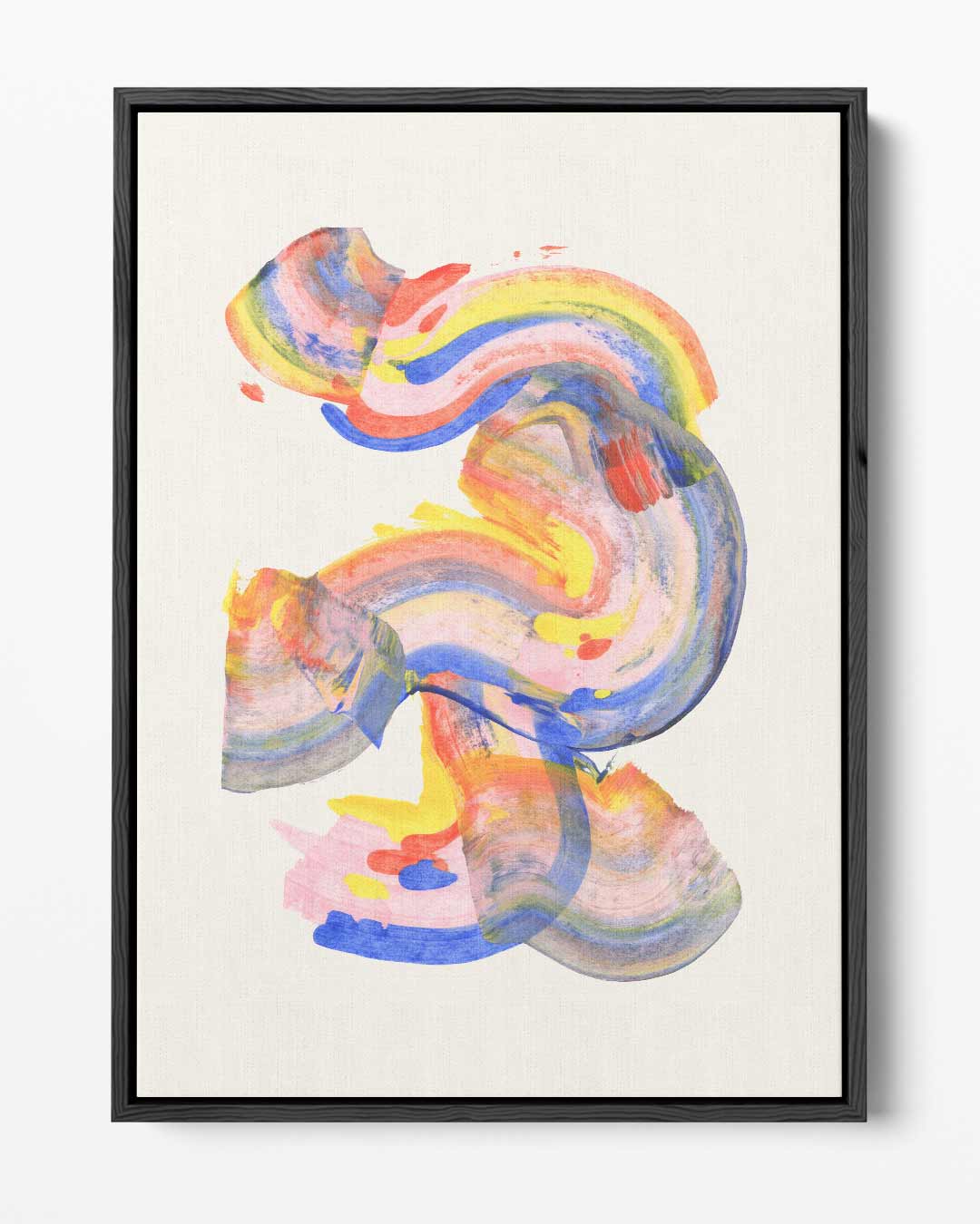 Vrolijke Kleurenwervel Kunstwerk-canvas-dibond-plexiglas-wanddecoratie-WallArtistic