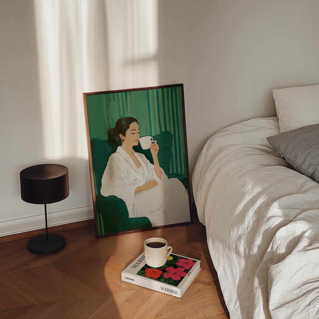 Ontspannende Momenten in Stijl Poster-WallArtistic