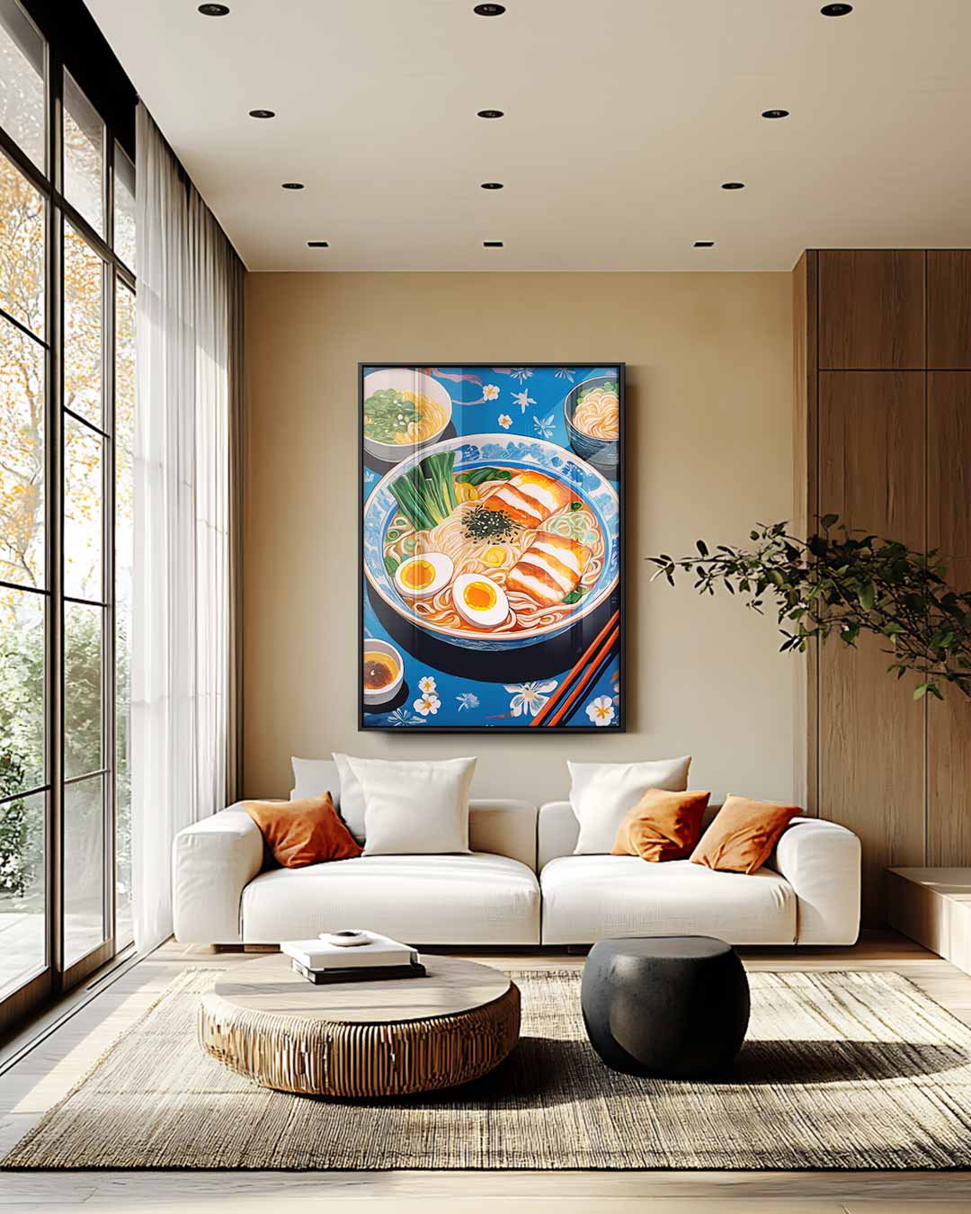 Kleurrijke Ramen Illusie Kunstwerk-canvas-dibond-plexiglas-wanddecoratie-WallArtistic
