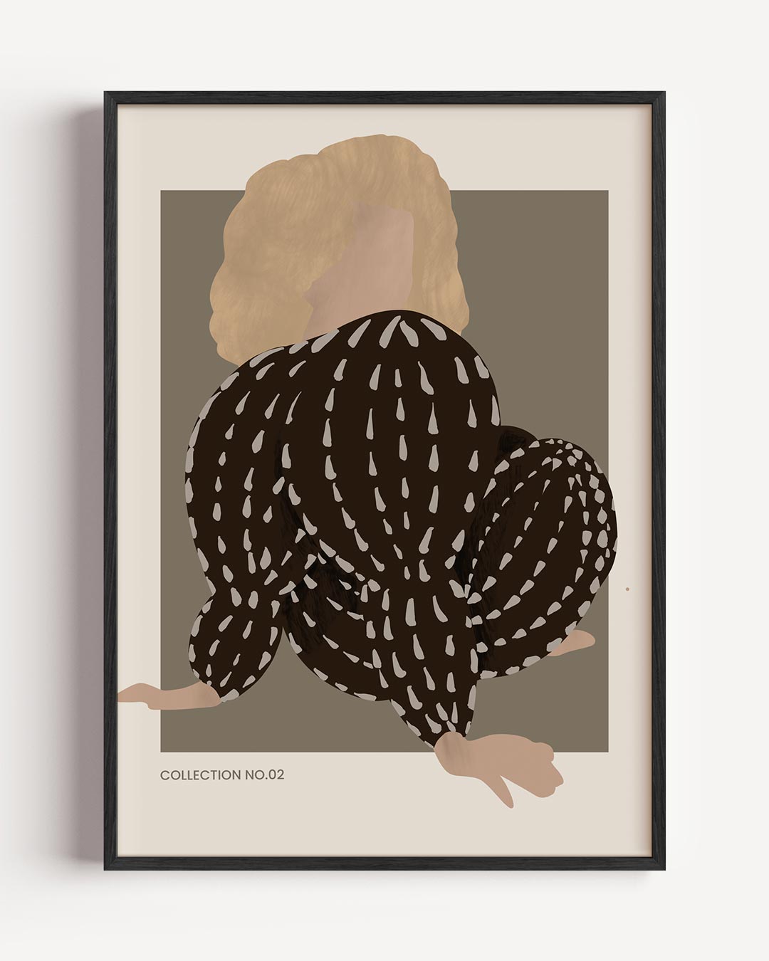 Abstracte Dames Silhouet Poster-WallArtistic