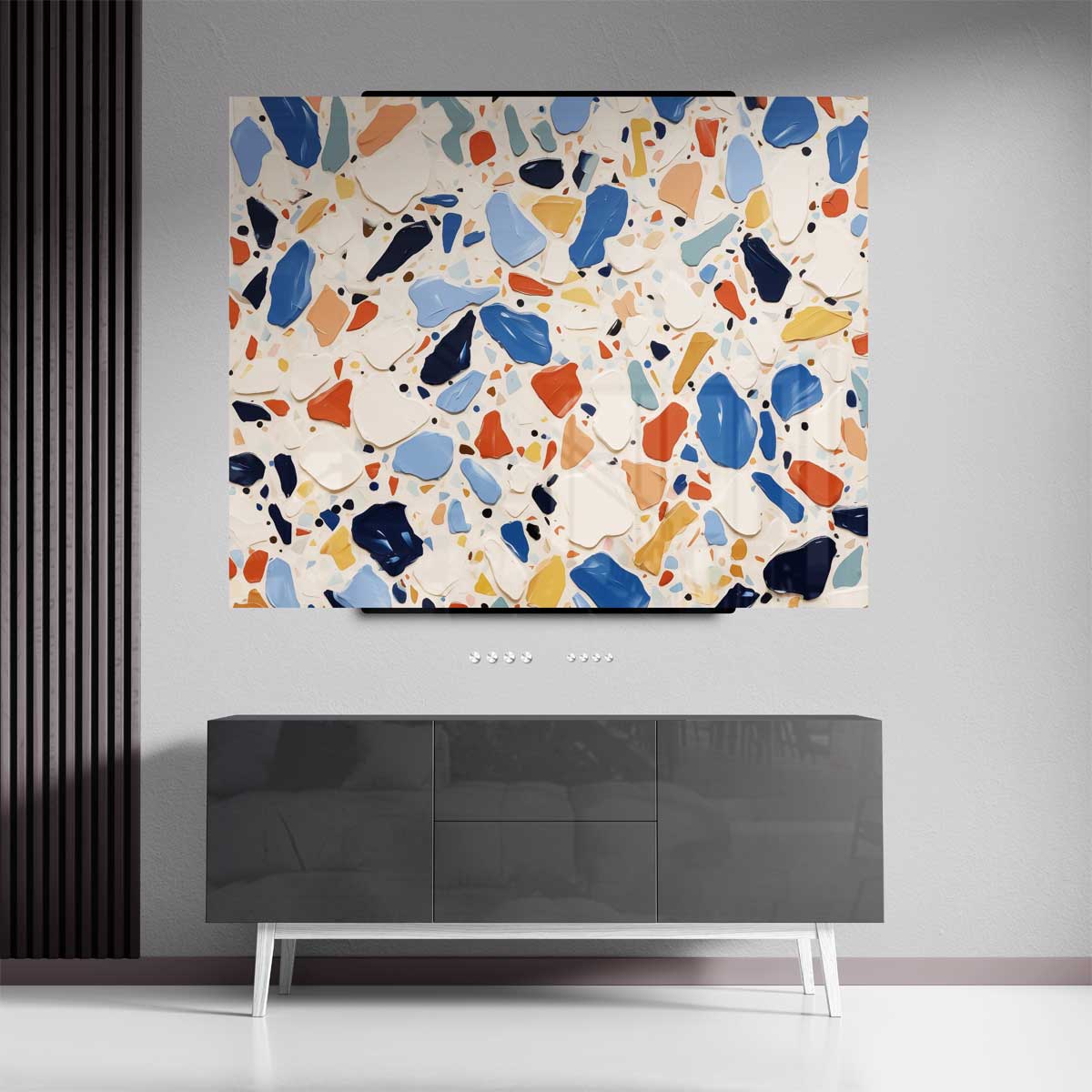 Levendig Terrazzo Inspiratie Kunstwerk-canvas-dibond-plexiglas-wanddecoratie-WallArtistic