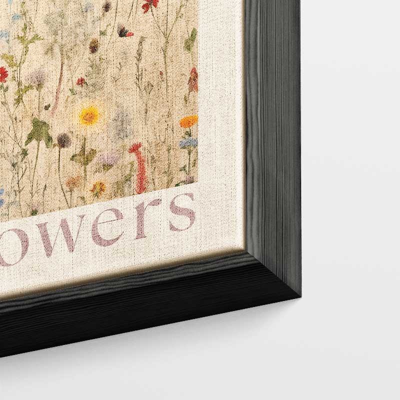 Dans tussen de Wilde Bloemen Kunstwerk-canvas-dibond-plexiglas-wanddecoratie-WallArtistic