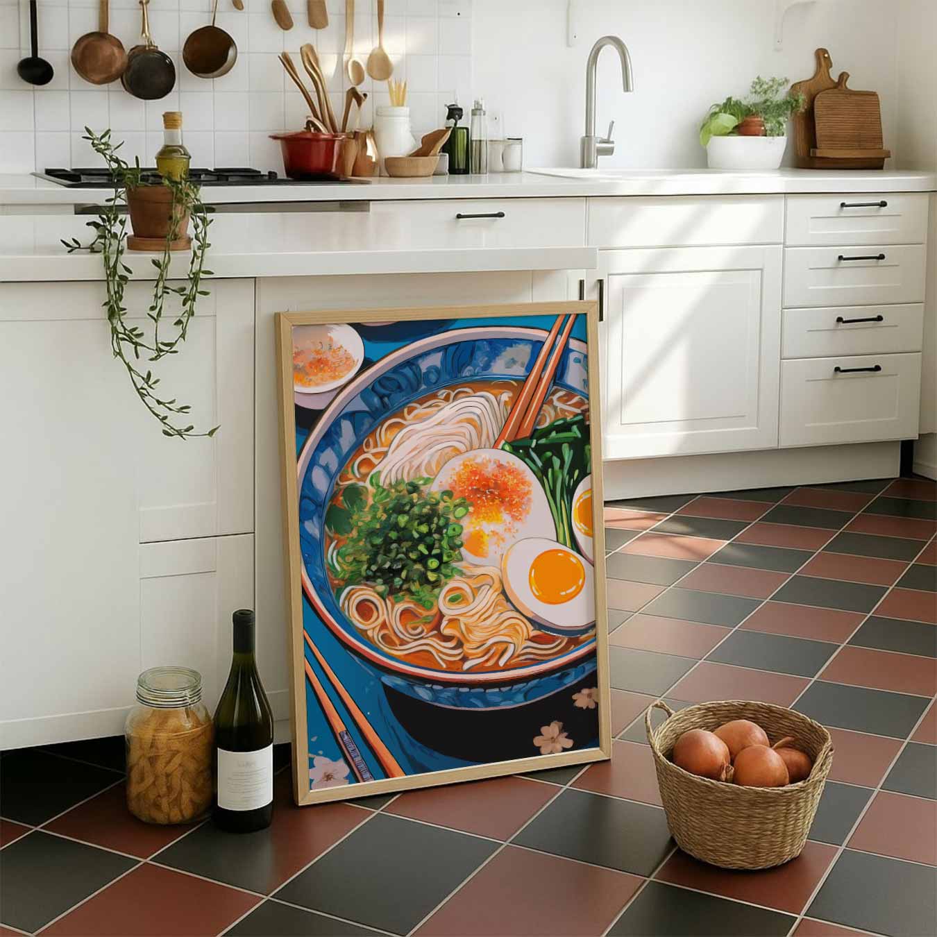 Kleurrijke Ramen Kunstposter