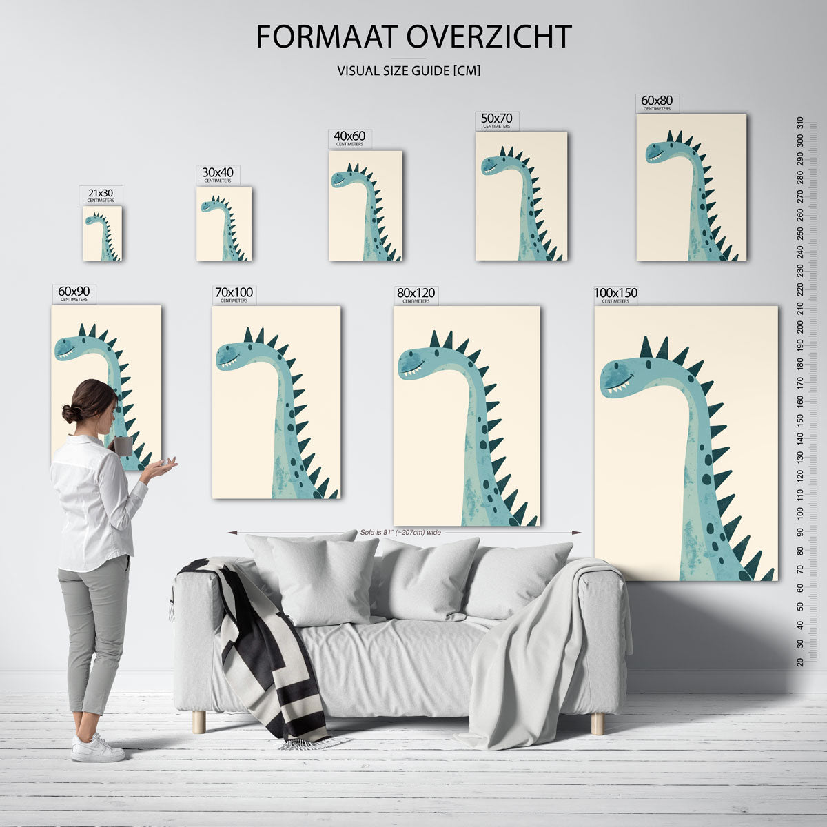 Dinosaurus met stekels Poster