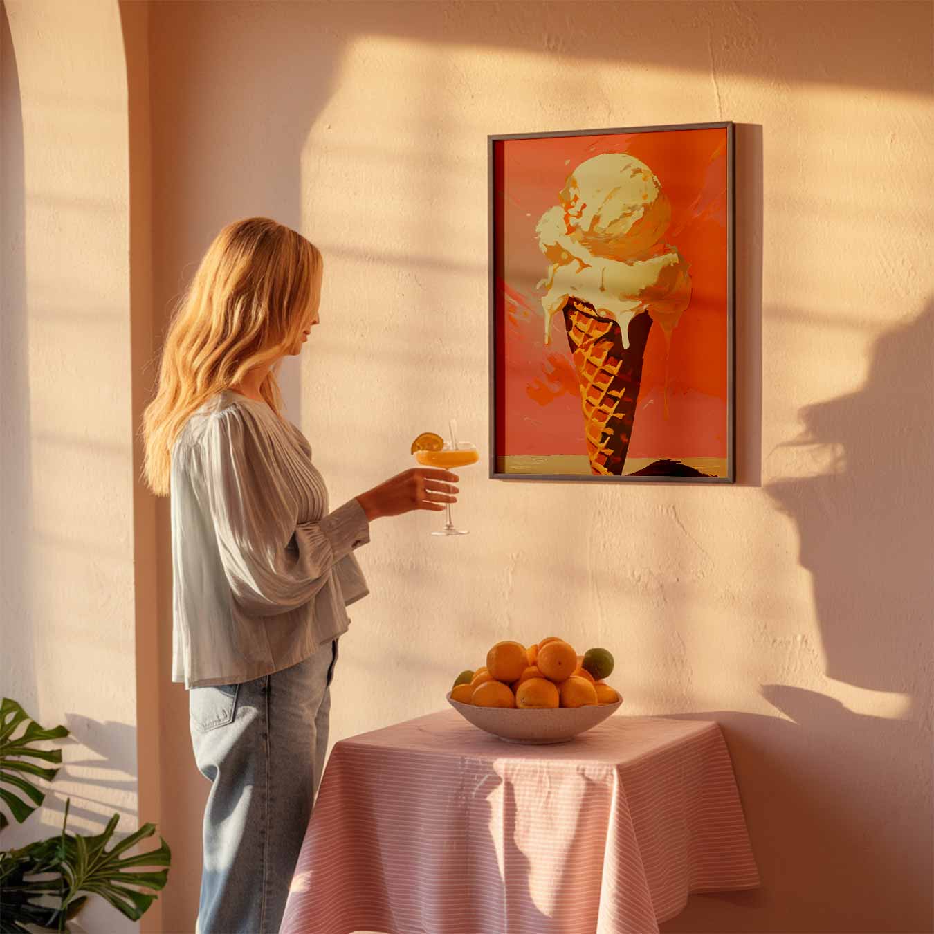 Zomers IJsje Poster-WallArtistic