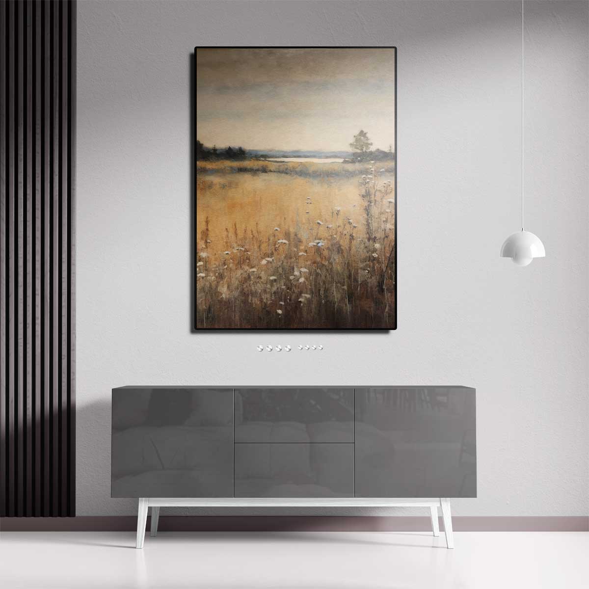 Rustiek Landschap in Herfstkleuren Kunstwerk-canvas-dibond-plexiglas-wanddecoratie-WallArtistic