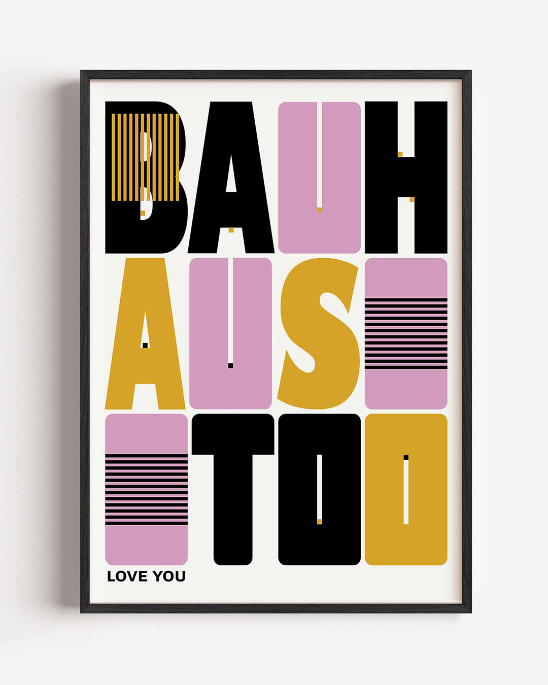 Typografisch lijnenspel Poster
