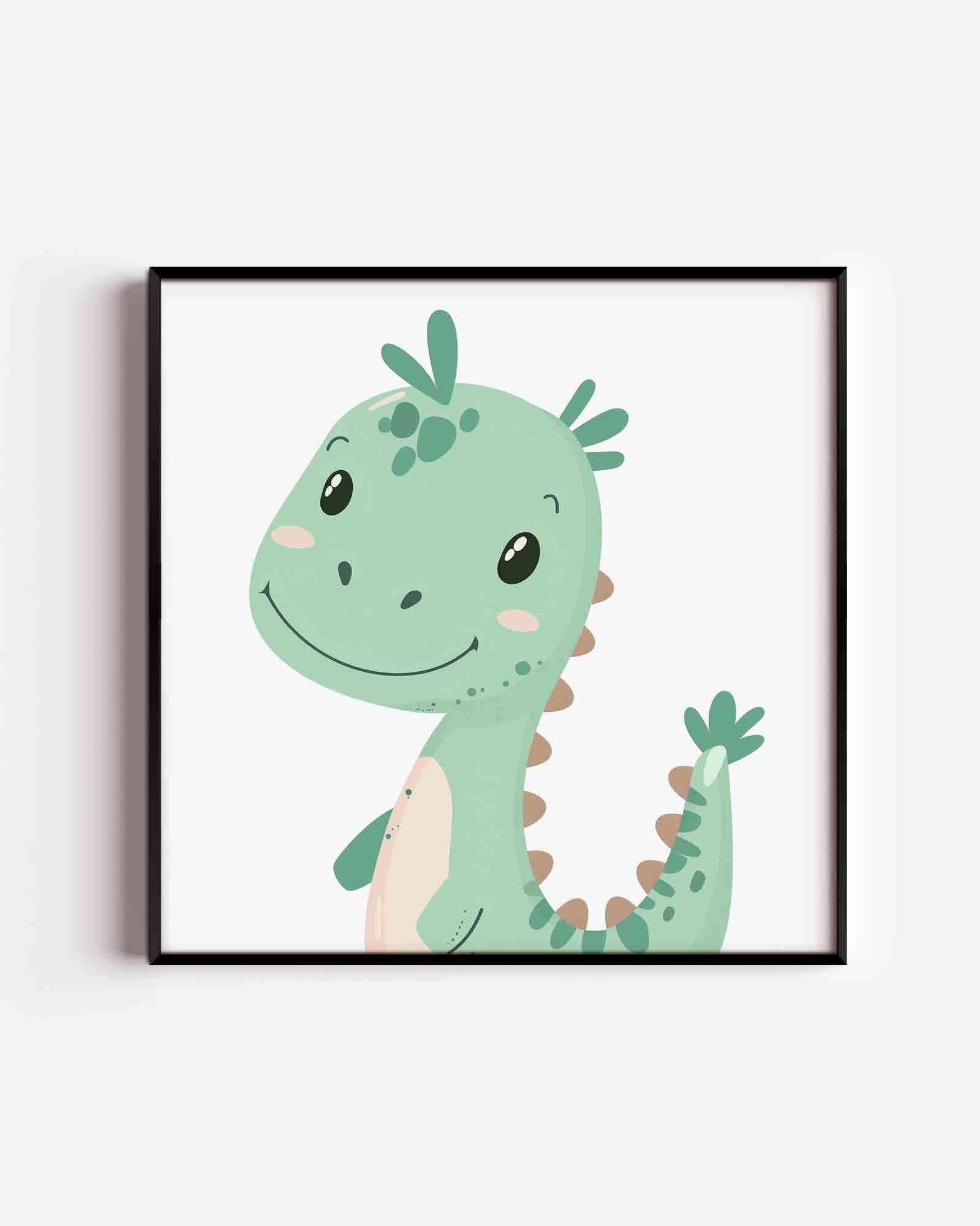 Schattige dinosaurus Poster