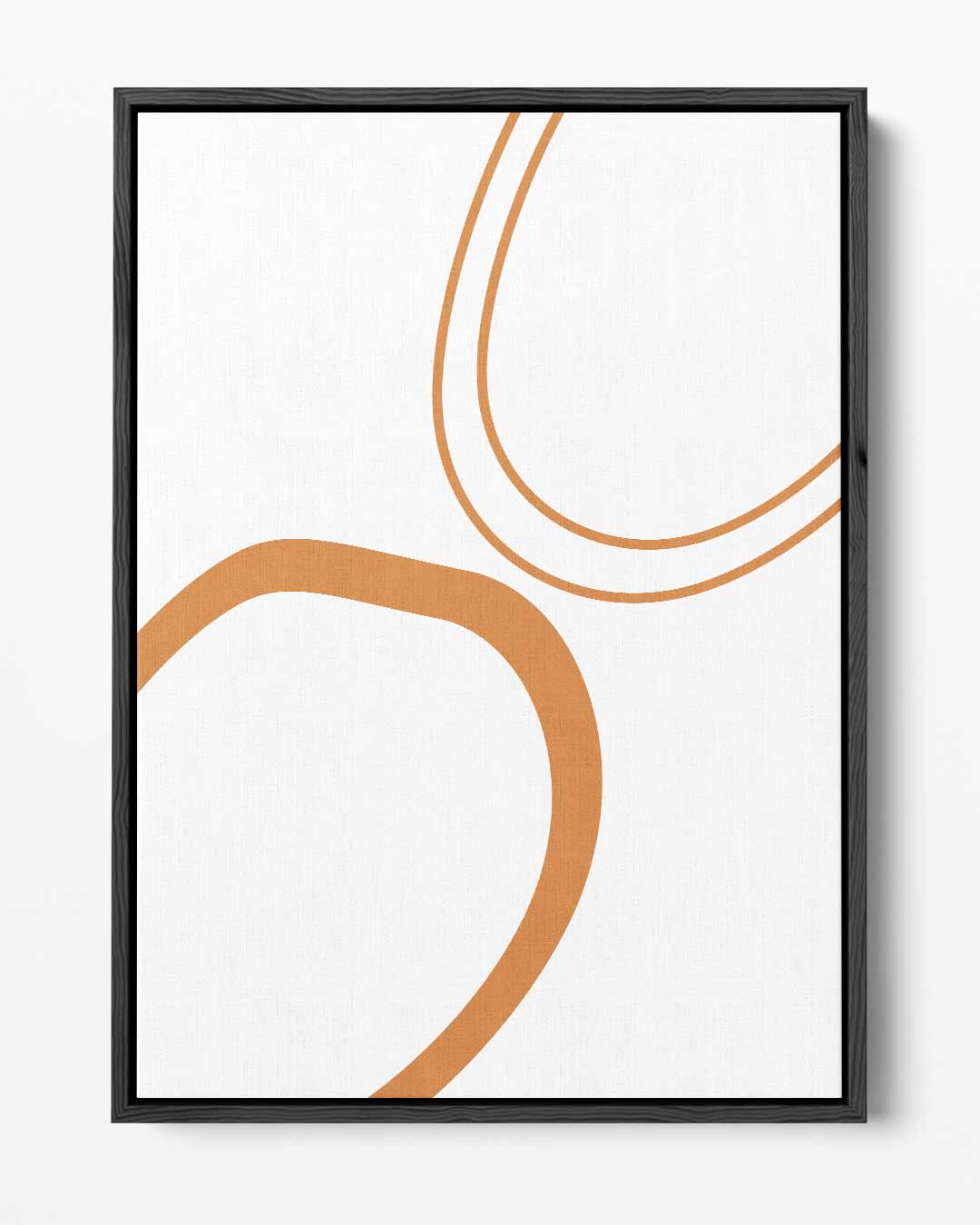 Organische Oranjeronde Vormen Kunstwerk-canvas-dibond-plexiglas-wanddecoratie-WallArtistic