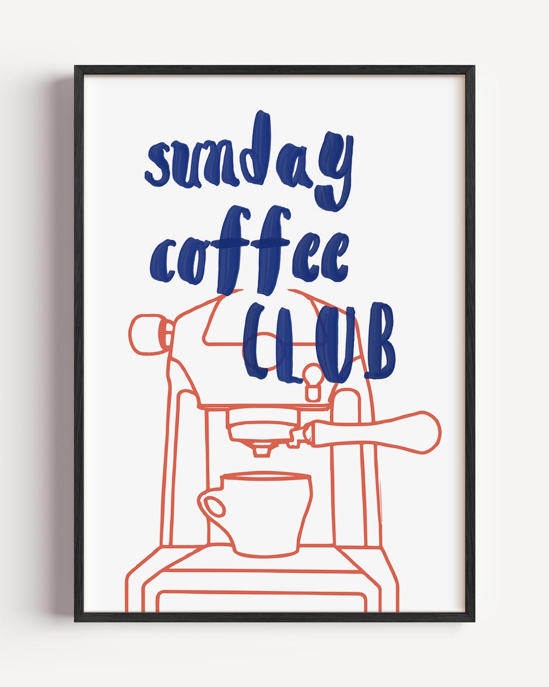 Sunday Coffee Club Poster-WallArtistic