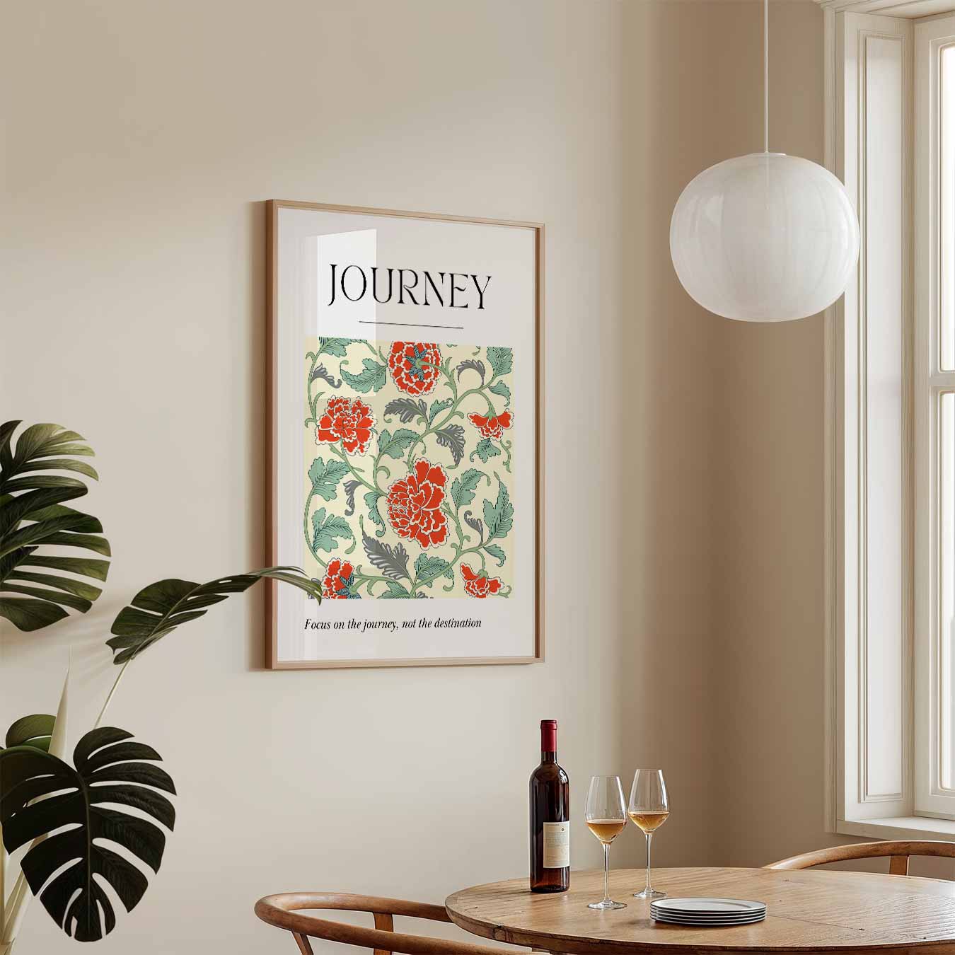 Journey Bloemenposter-WallArtistic