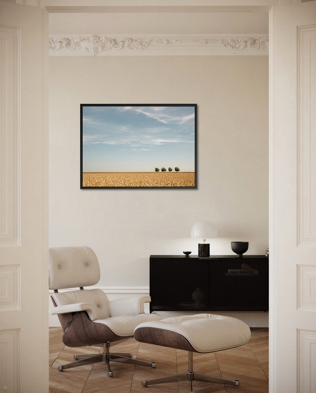 Rustige landschap Kunstwerk