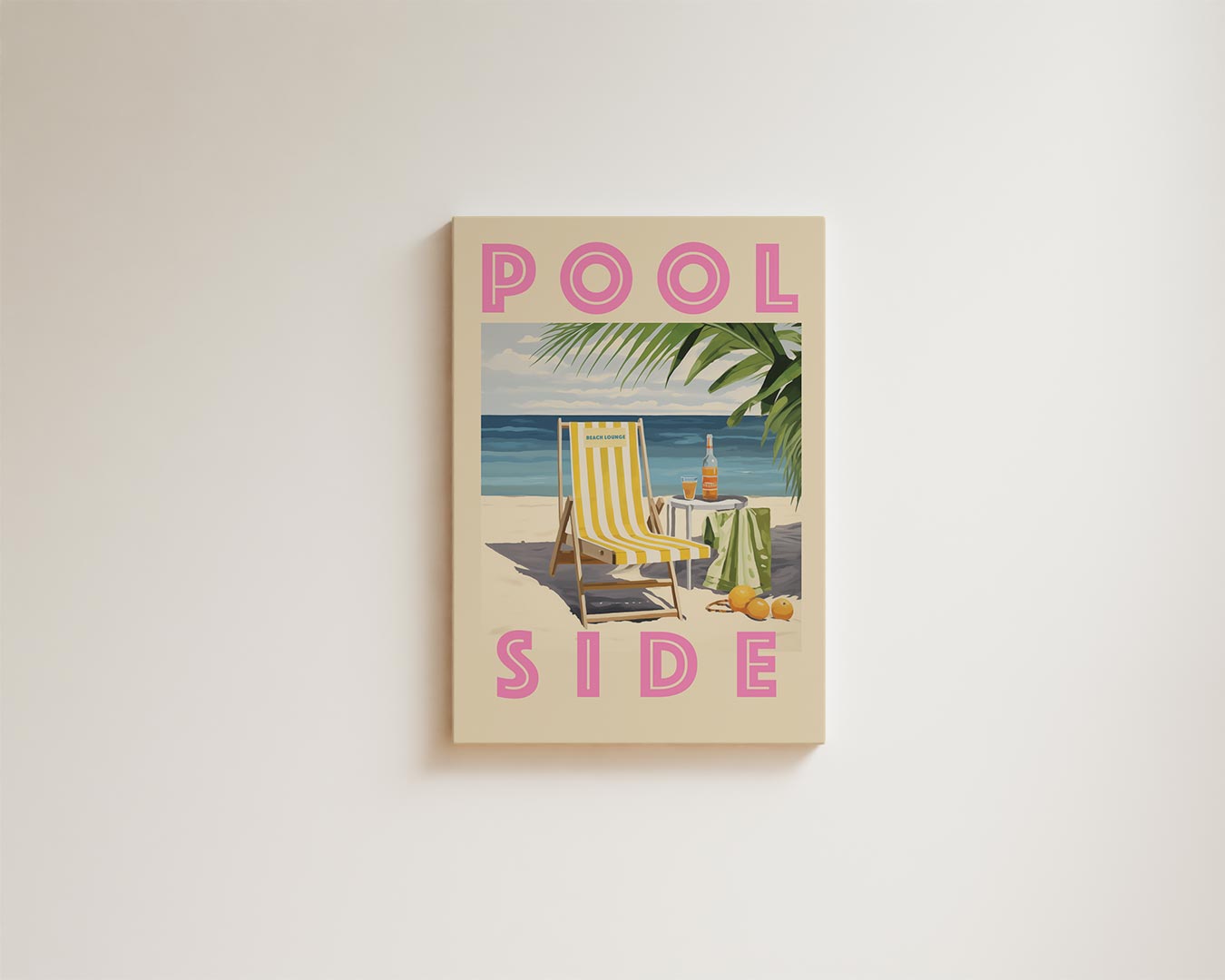Zomerstrand Lounge Kunstwerk-canvas-dibond-plexiglas-wanddecoratie-WallArtistic