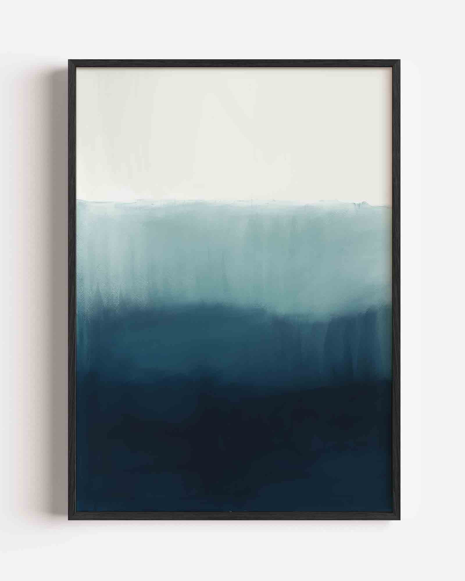 Blauwe horizon Poster