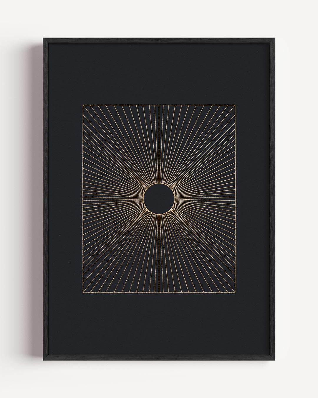 Gouden Zonnestralen Poster-WallArtistic