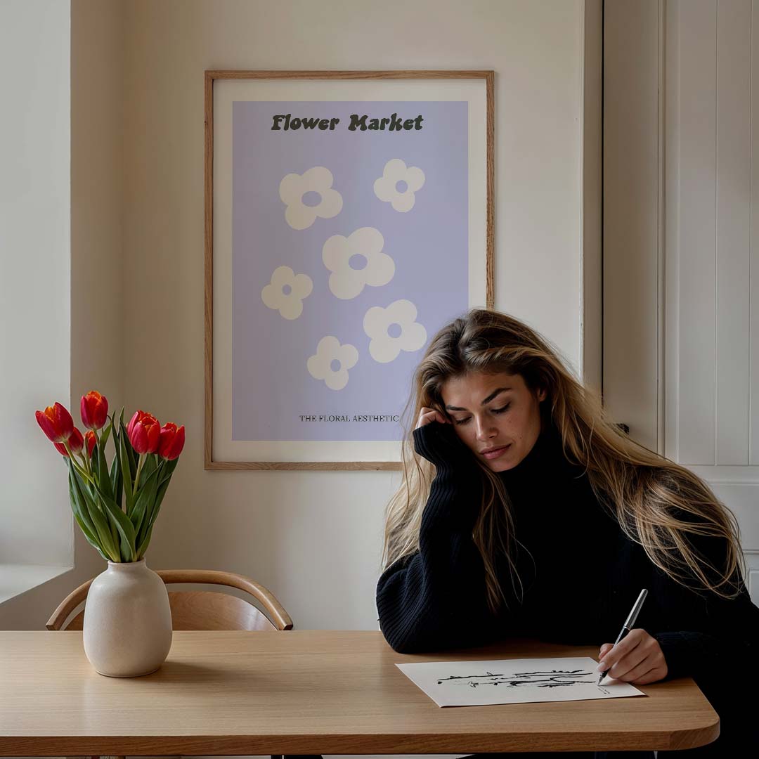 Bloemenmarkt Poster-WallArtistic