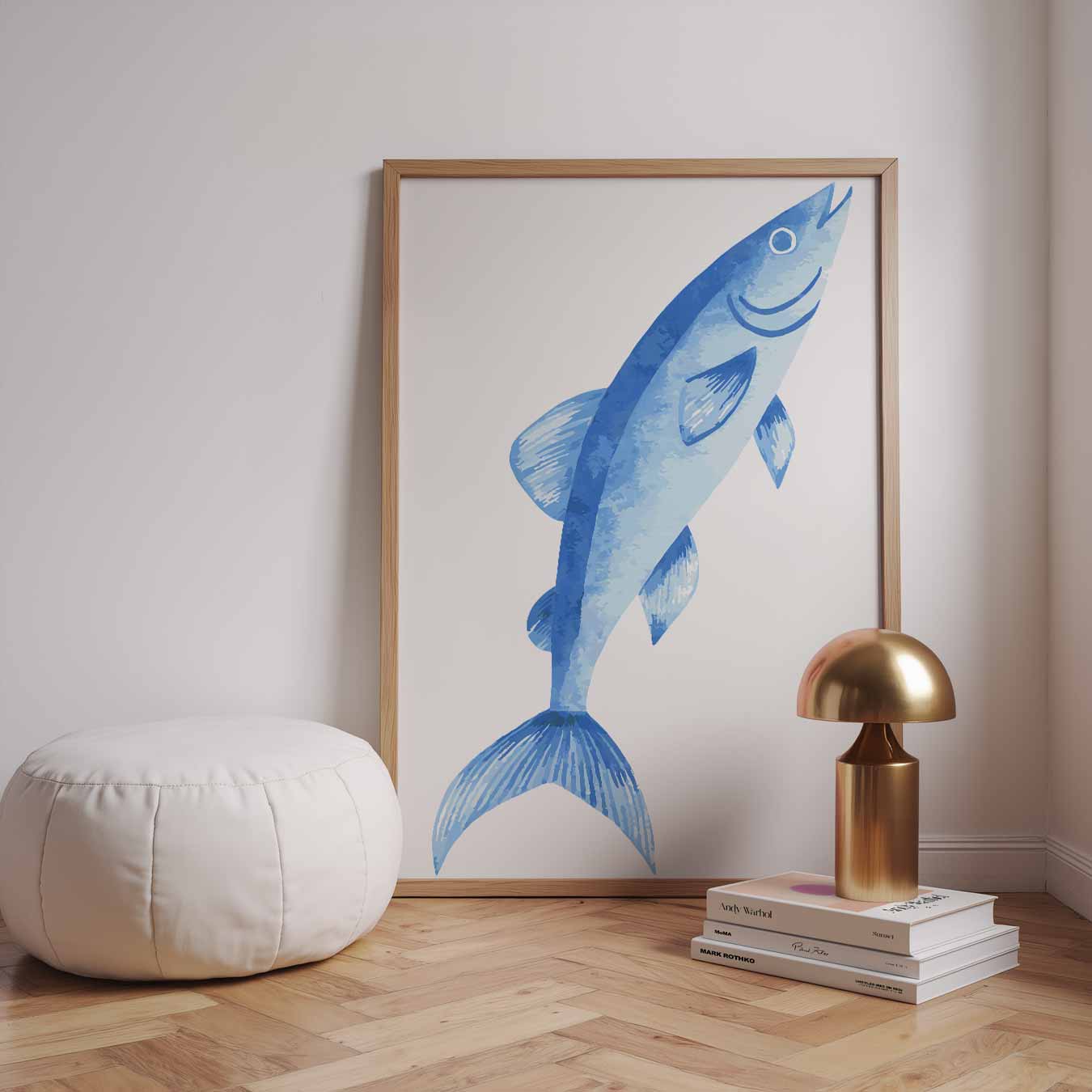 Stijlvolle Vis Illustratie Poster