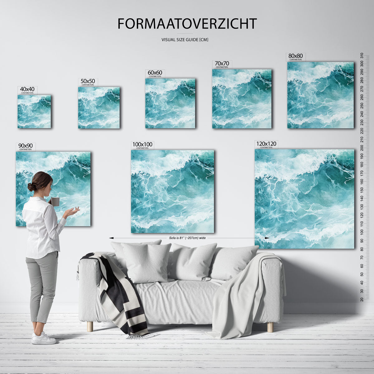 Golvende zee Poster