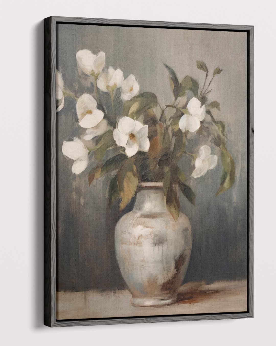Elegante Bloemenpracht in Aardetinten Kunstwerk-canvas-dibond-plexiglas-wanddecoratie-WallArtistic