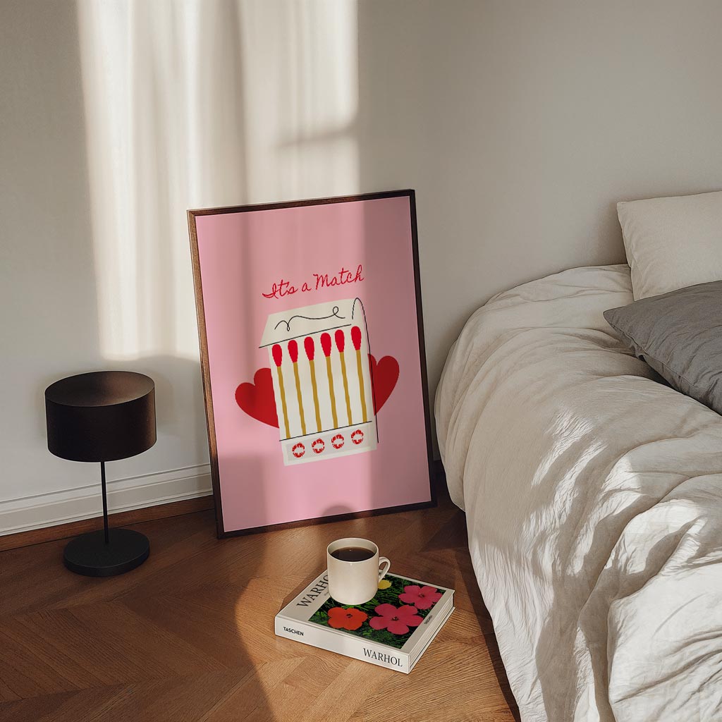 It's a Match Retro Stijl Poster