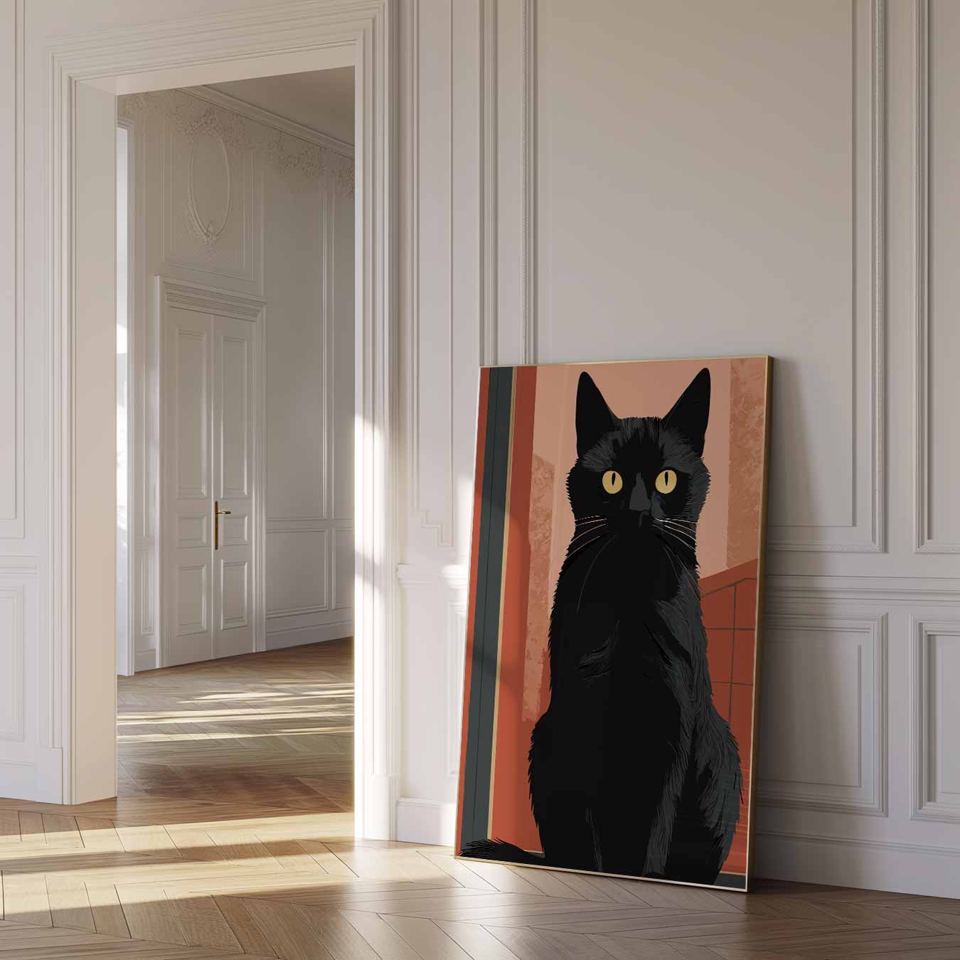 Mystieke Kattenposter-WallArtistic