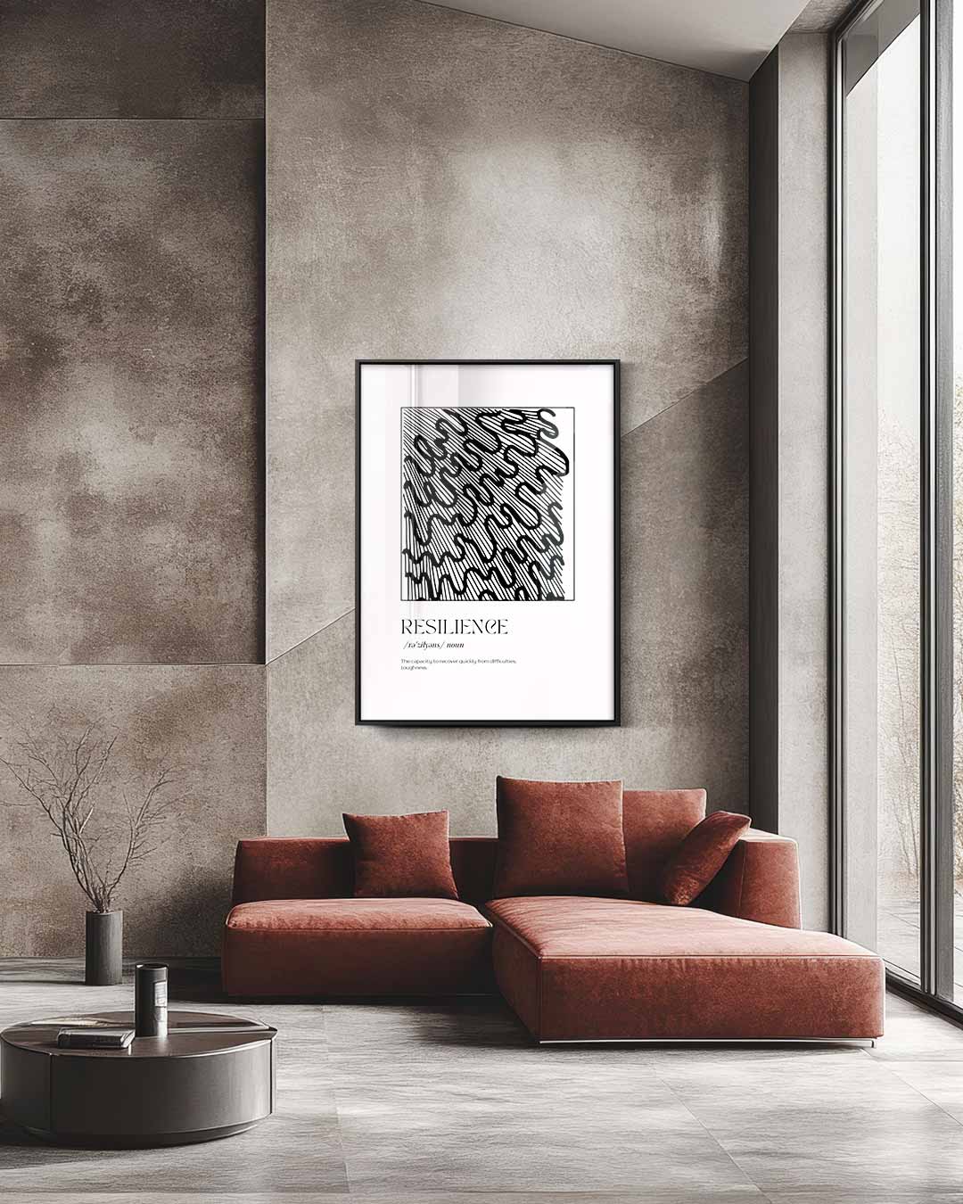 Resilience Krachtpatroon Kunstwerk-canvas-dibond-plexiglas-wanddecoratie-WallArtistic